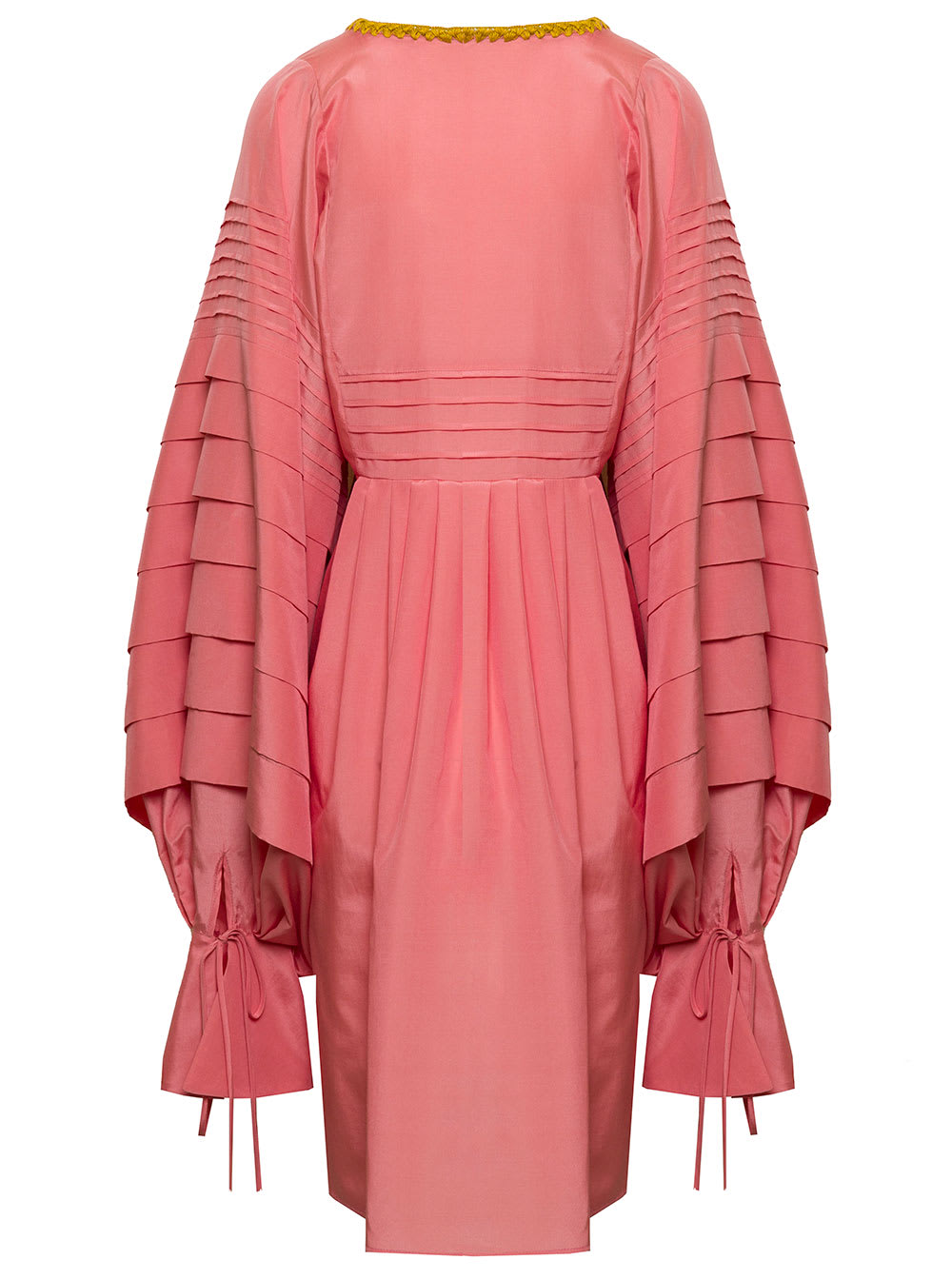 Shop Mario Dice Womans Pink Cotton Blend Dress