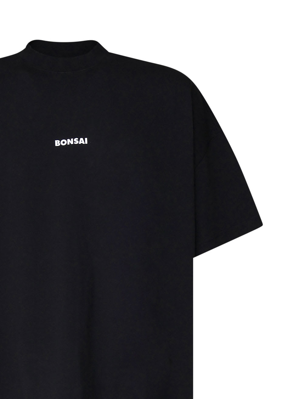 Bonsai Logo Print Oversize Cotton T-shirt In Black