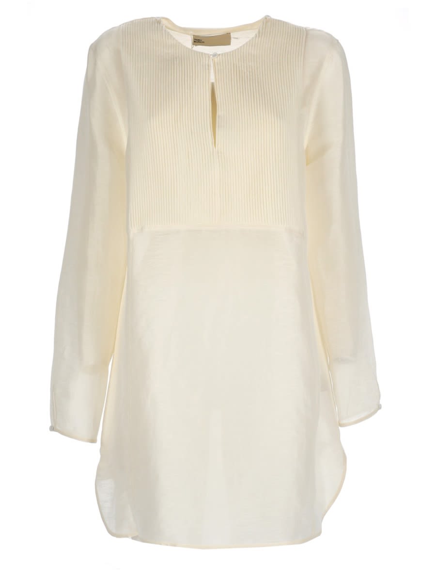 Tory Burch Linen Tunicas. In White