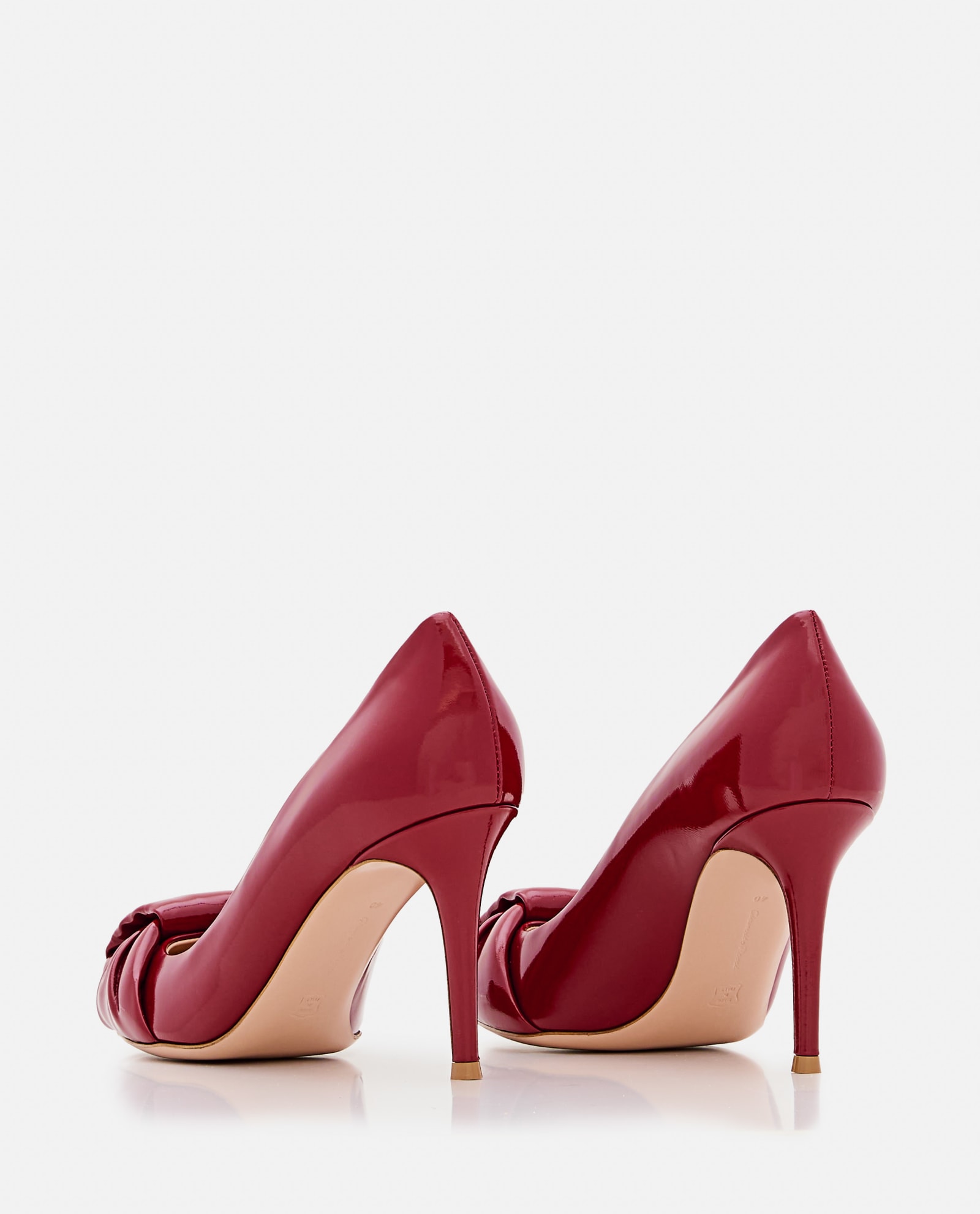 Shop Gianvito Rossi Pointed Toe Heels In Red