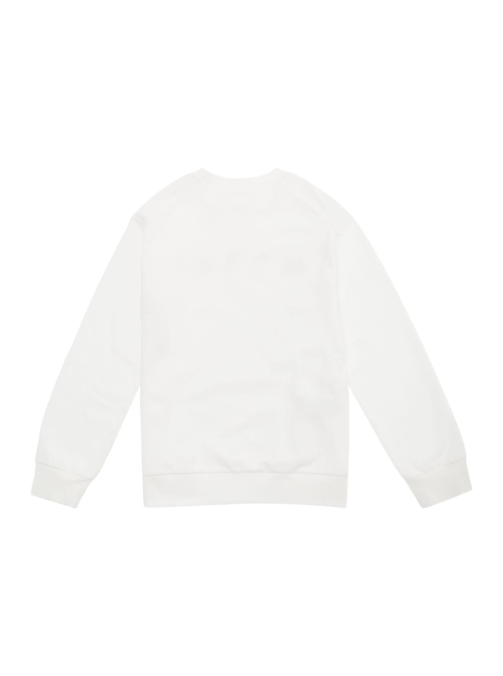 Shop Marni White Crewneck Sweatshirt With Logo Lettering Print In Cotton Boy