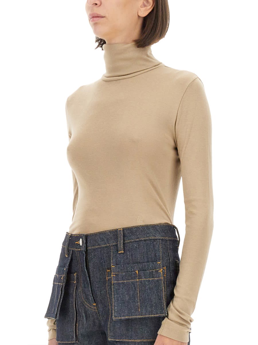 Helmut Lang Slim Fit T-shirt In Beige