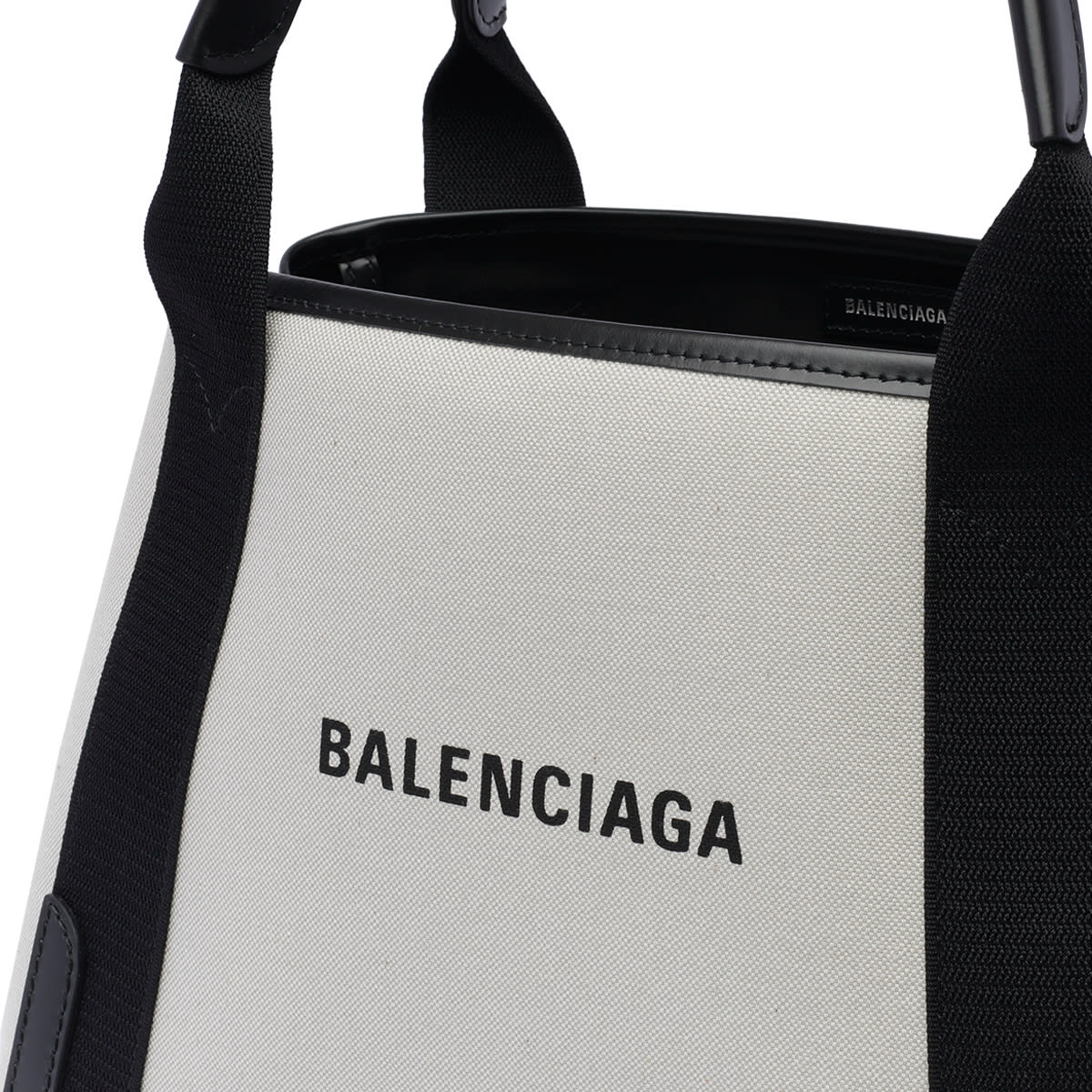 Shop Balenciaga Small Cabas Hand Bag In Grey