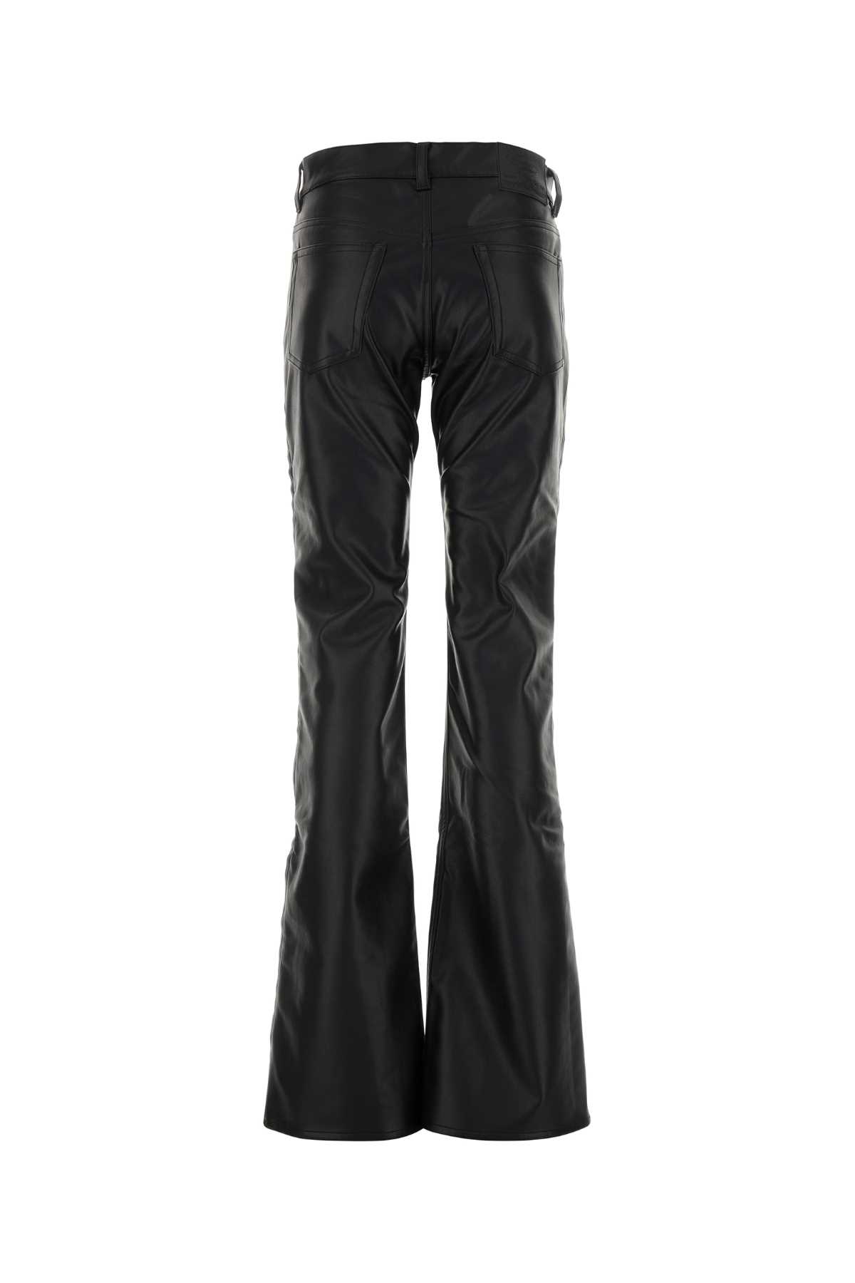 Y/project Black Synthetic Leather Pant