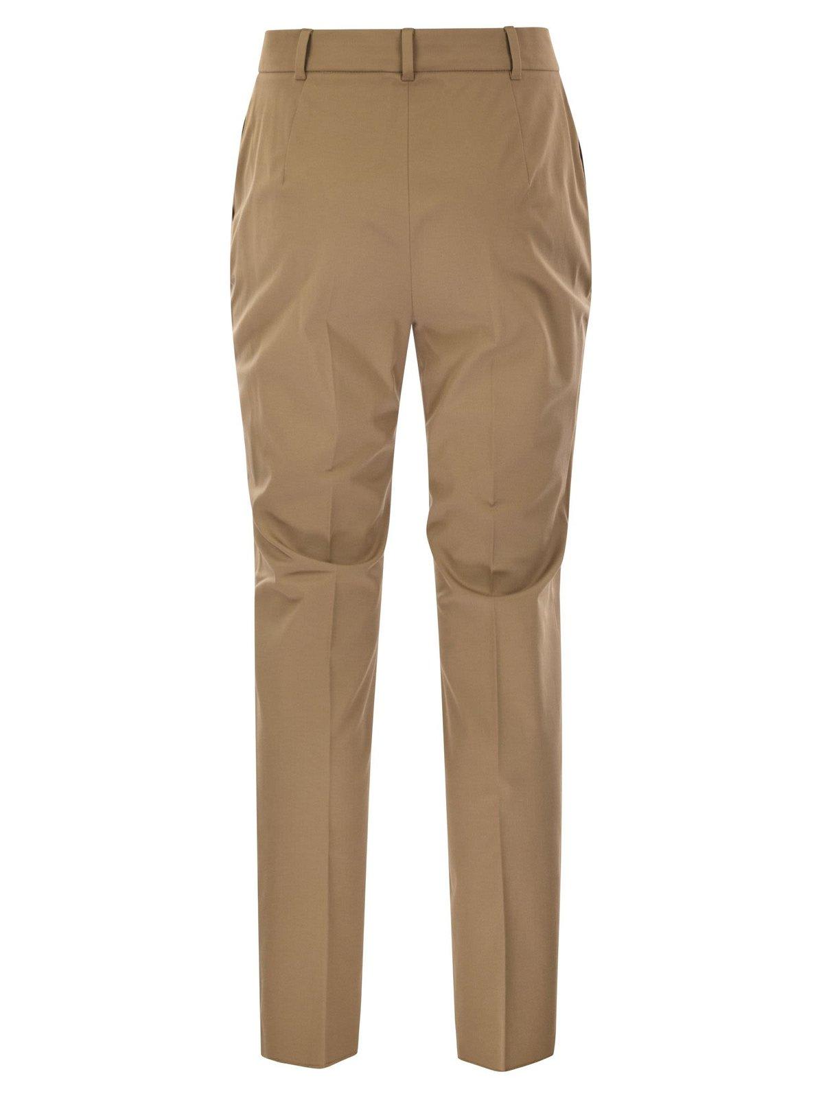 Shop Max Mara High Waist Straight Leg Trousers  Studio