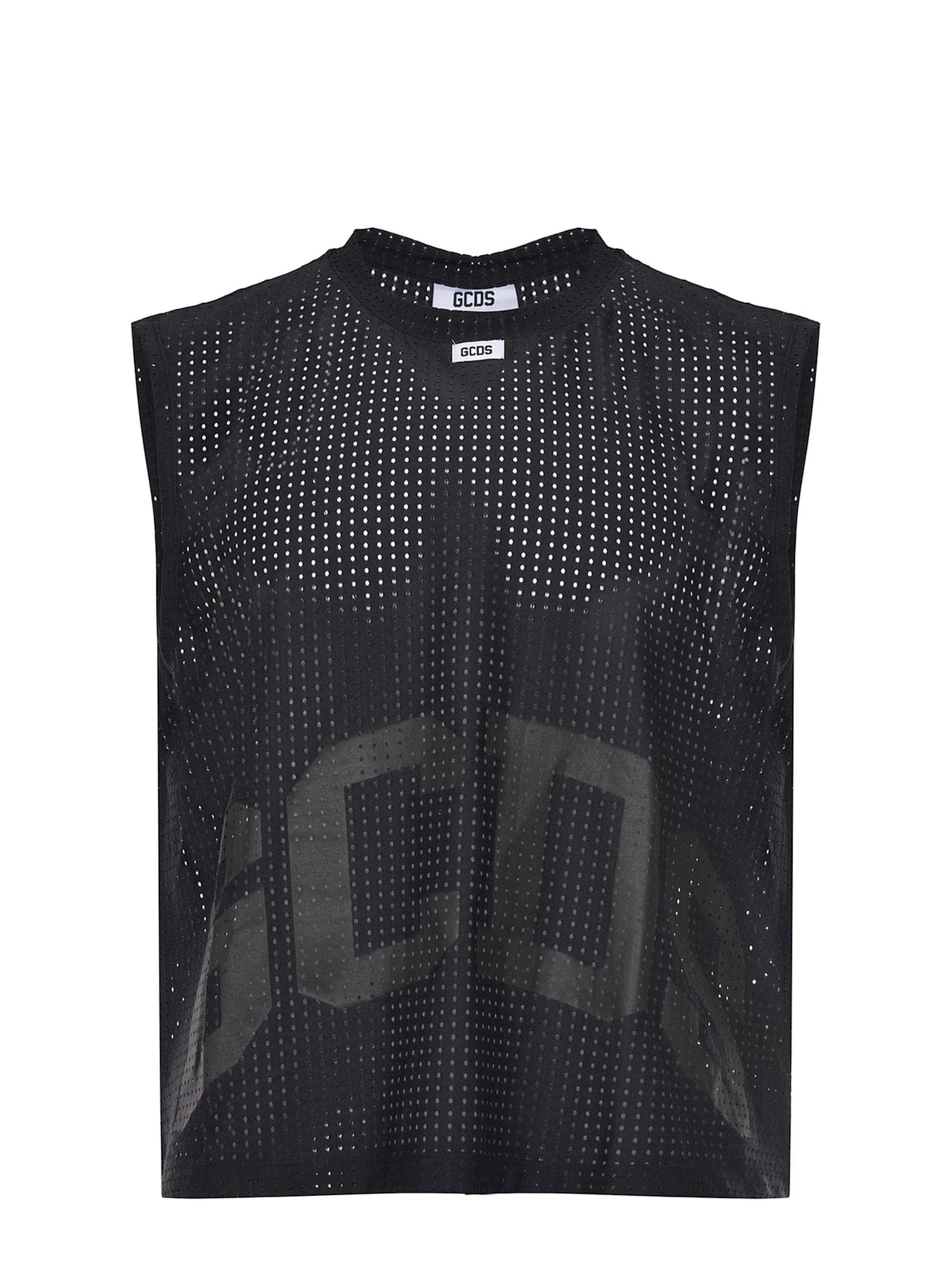 GCDS GCDS TANK TOP MADE OF POLYESTER BLEND.