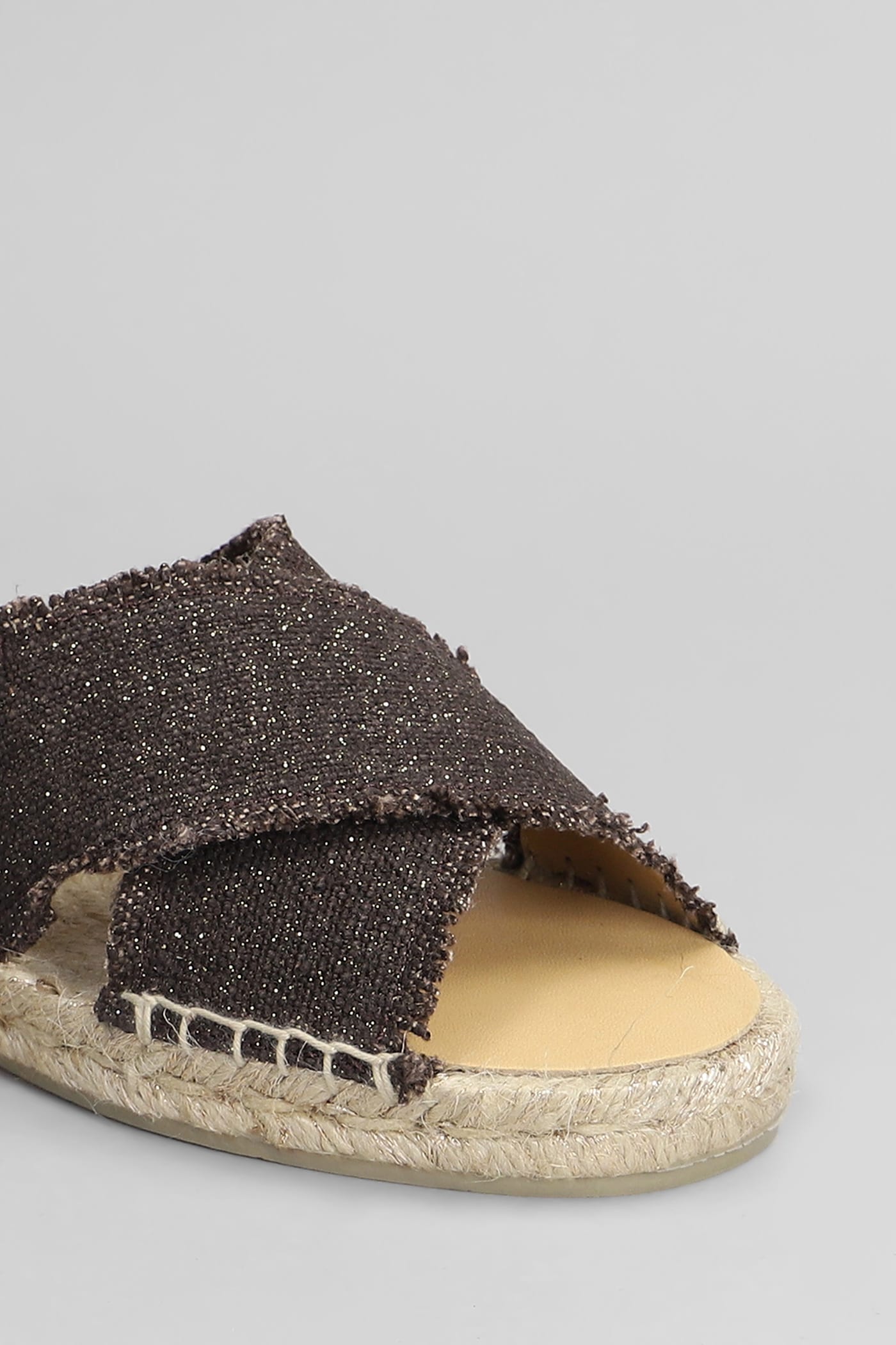 Shop Castaã±er Palmera-032 Flats In Brown Canvas