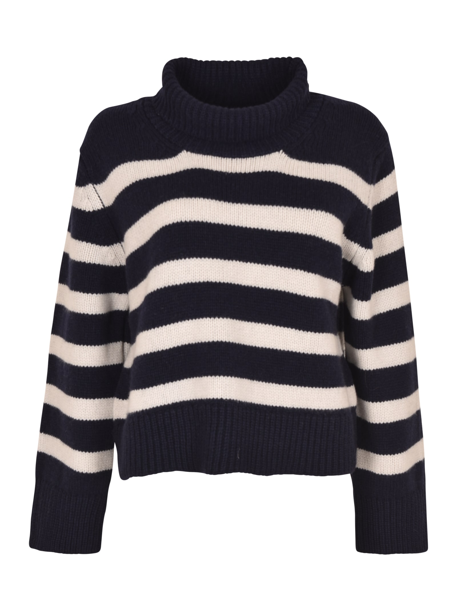 And-daughter Turtleneck Ribbed Knit Sweater