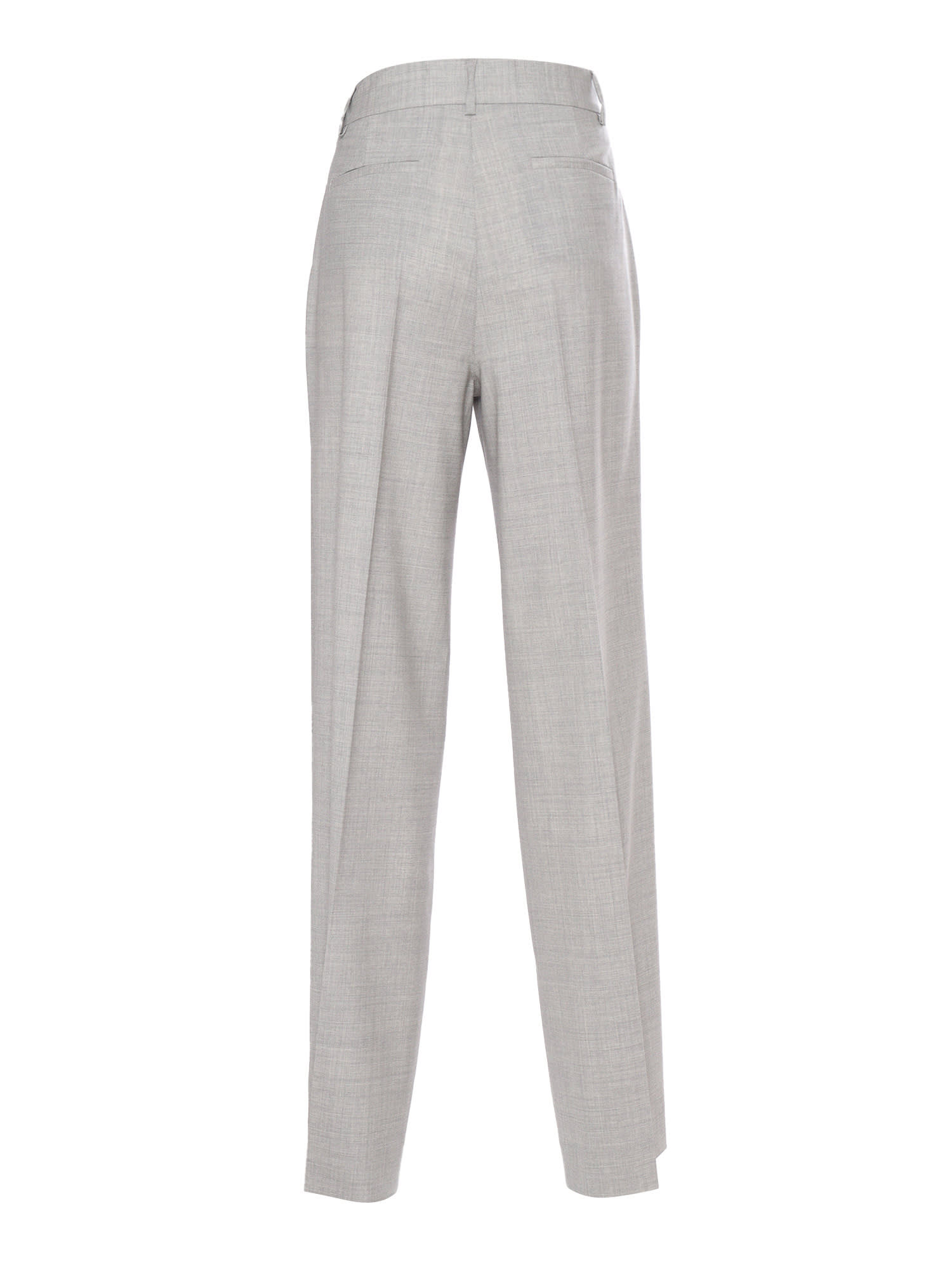 Shop P.a.r.o.s.h Elegant Women Trousers In Grey