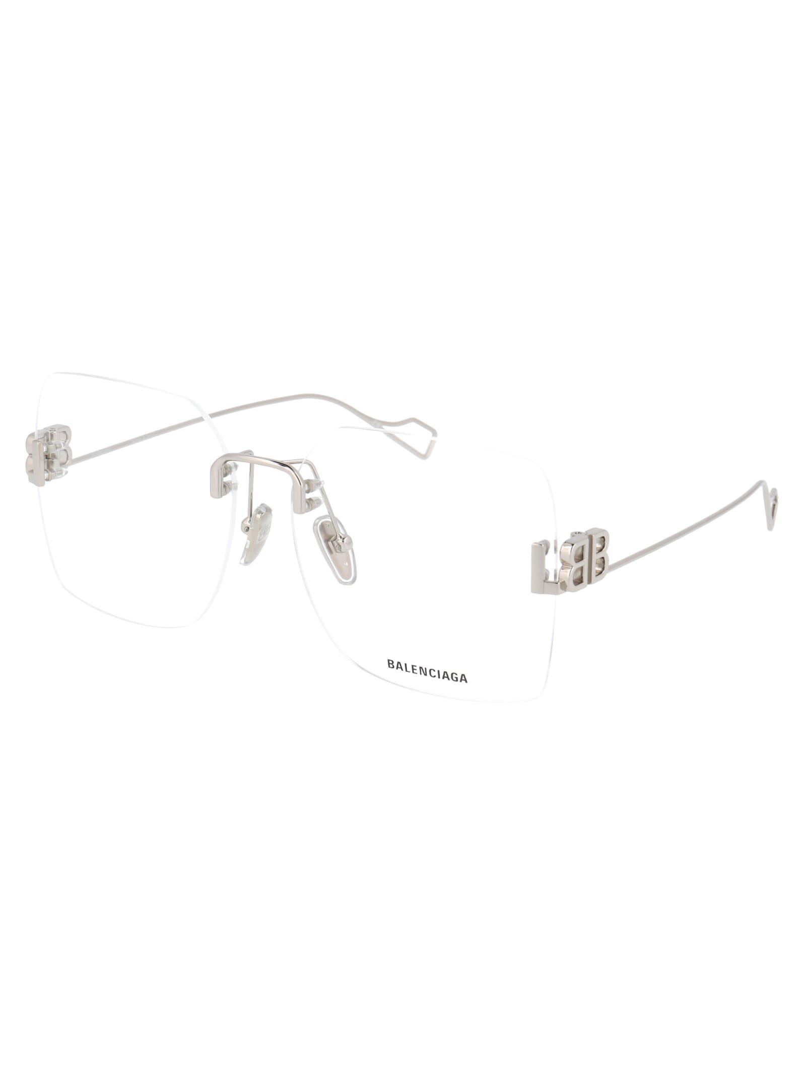 Balenciaga Bb0113o Glasses In Silver