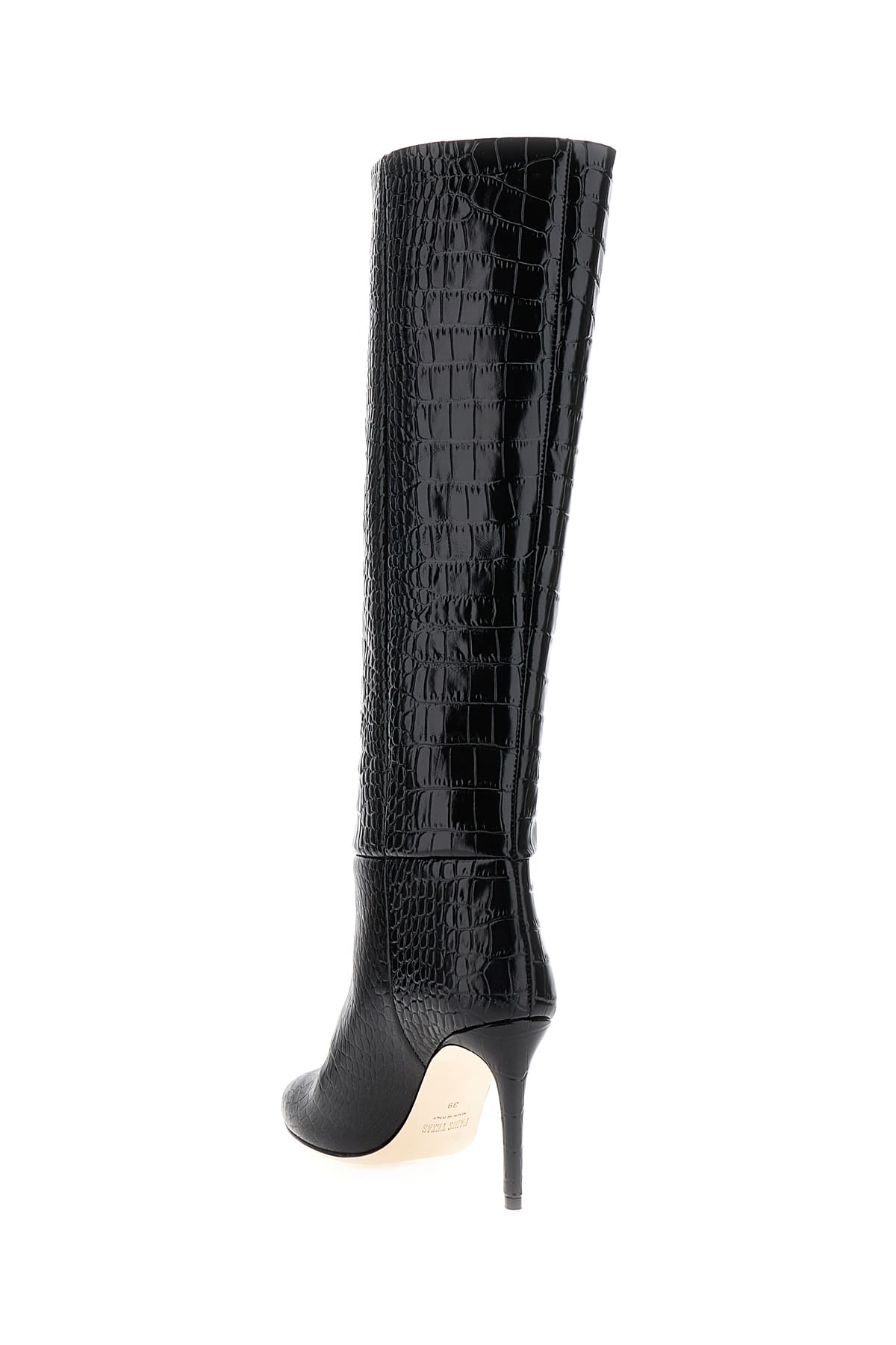 Shop Paris Texas Black Leathers Boots In Carbone