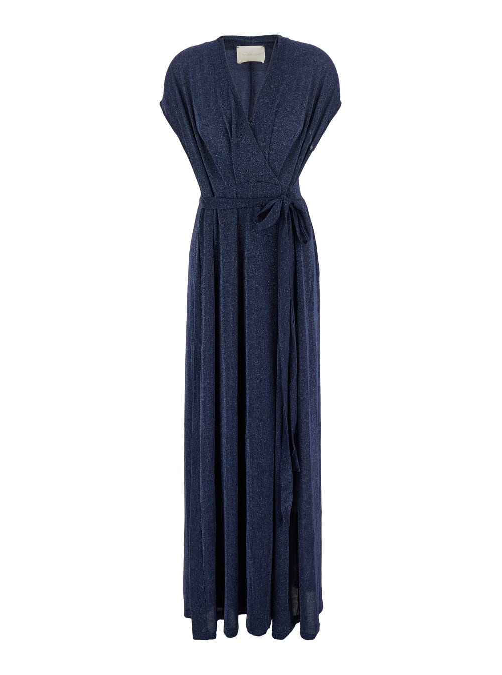 Shop Momoní Cotonaria Lurex Dress In Blu