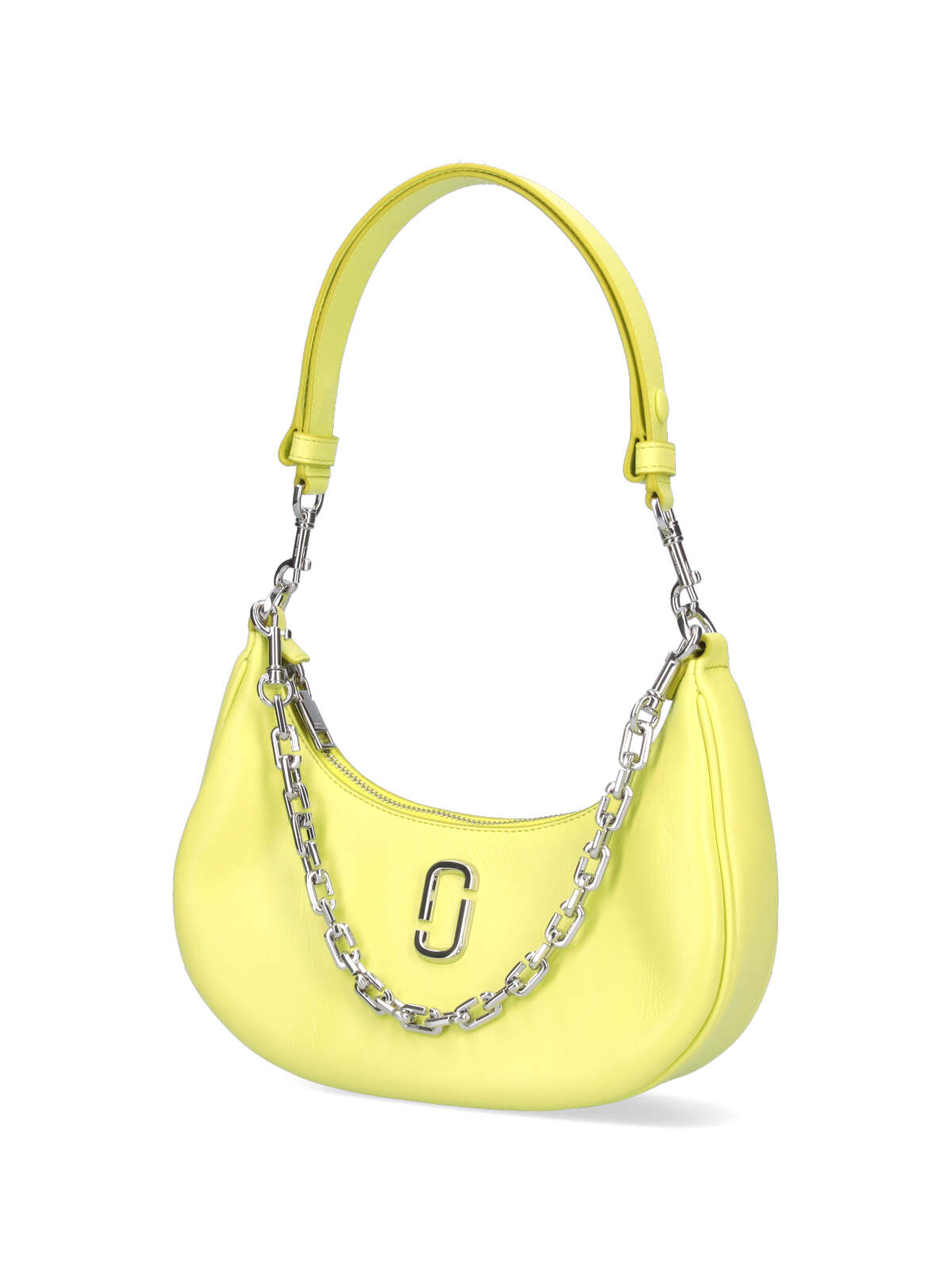 Shop Marc Jacobs Curve Shoulder Bag In Yellow