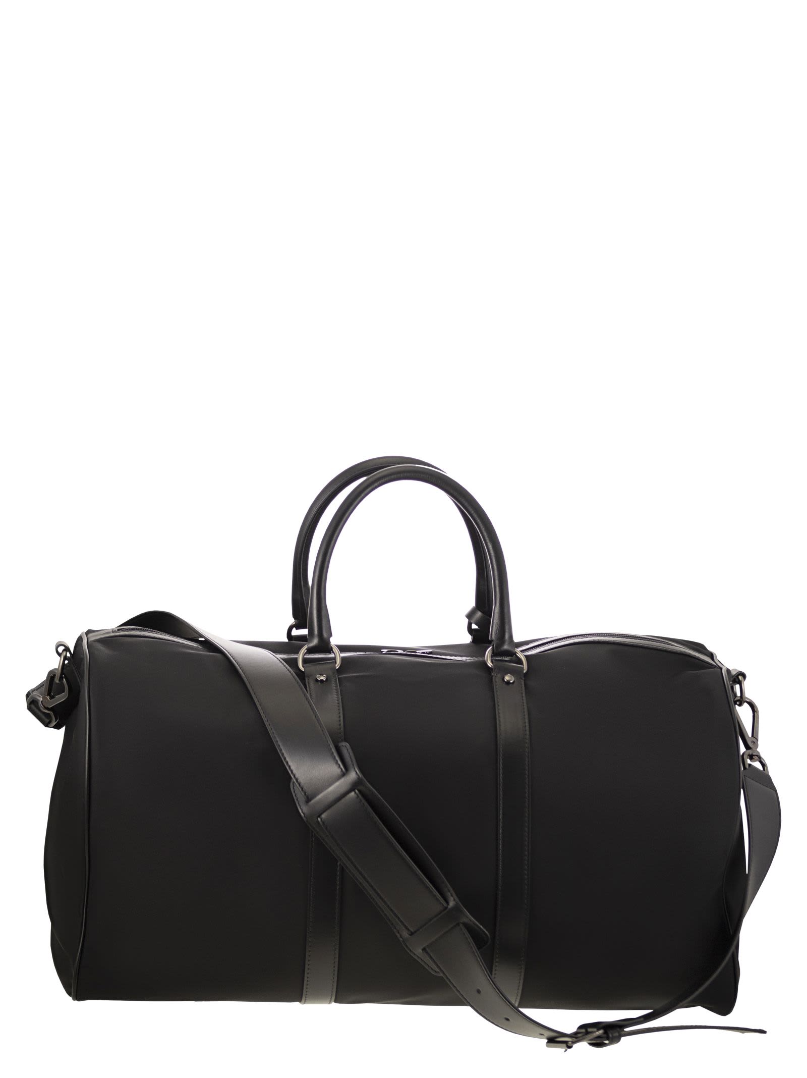 Kiton Duffel Bag With Leather Inserts