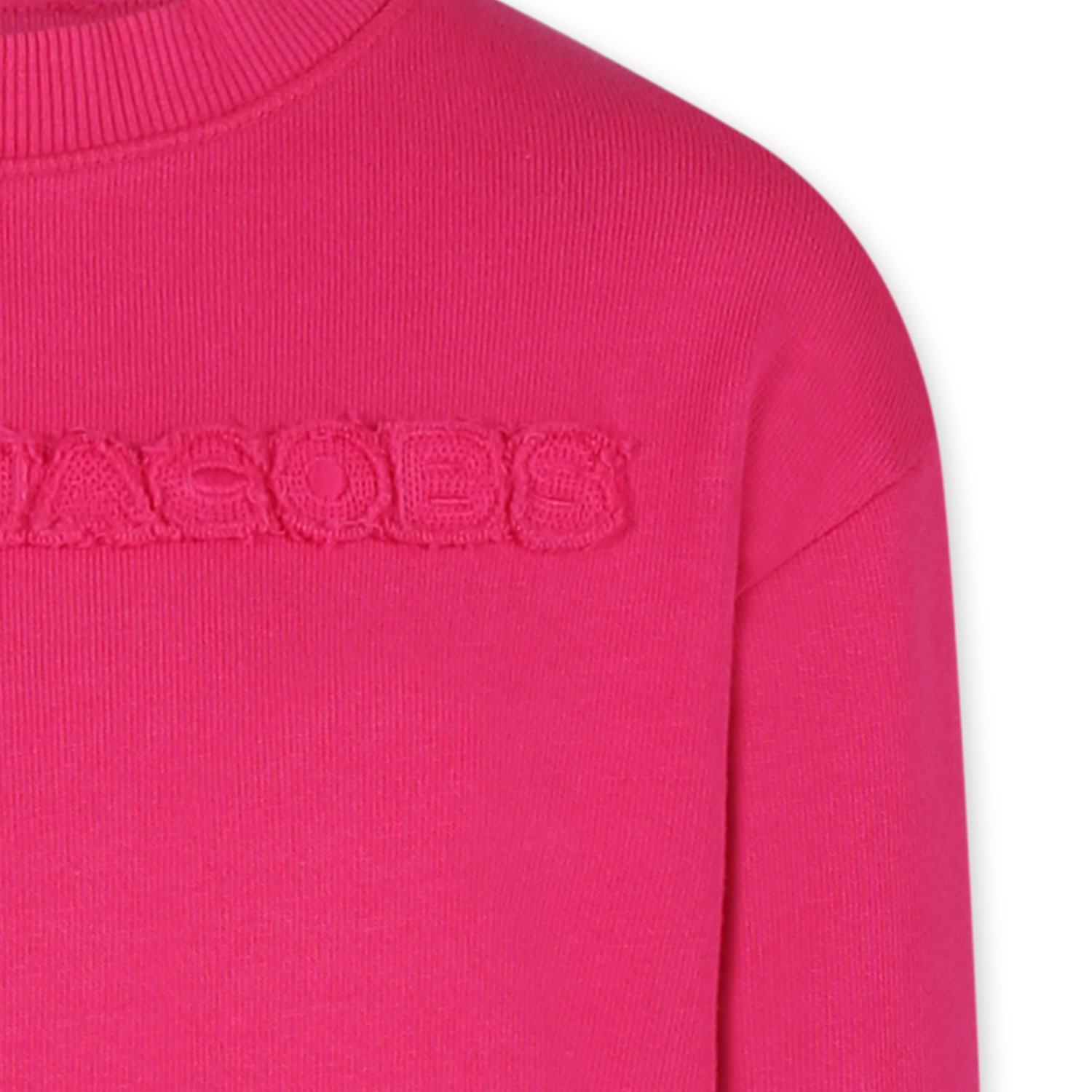 Marc Jacobs Fuchsia Sweatshirt For Girl With Logo In Fucsia