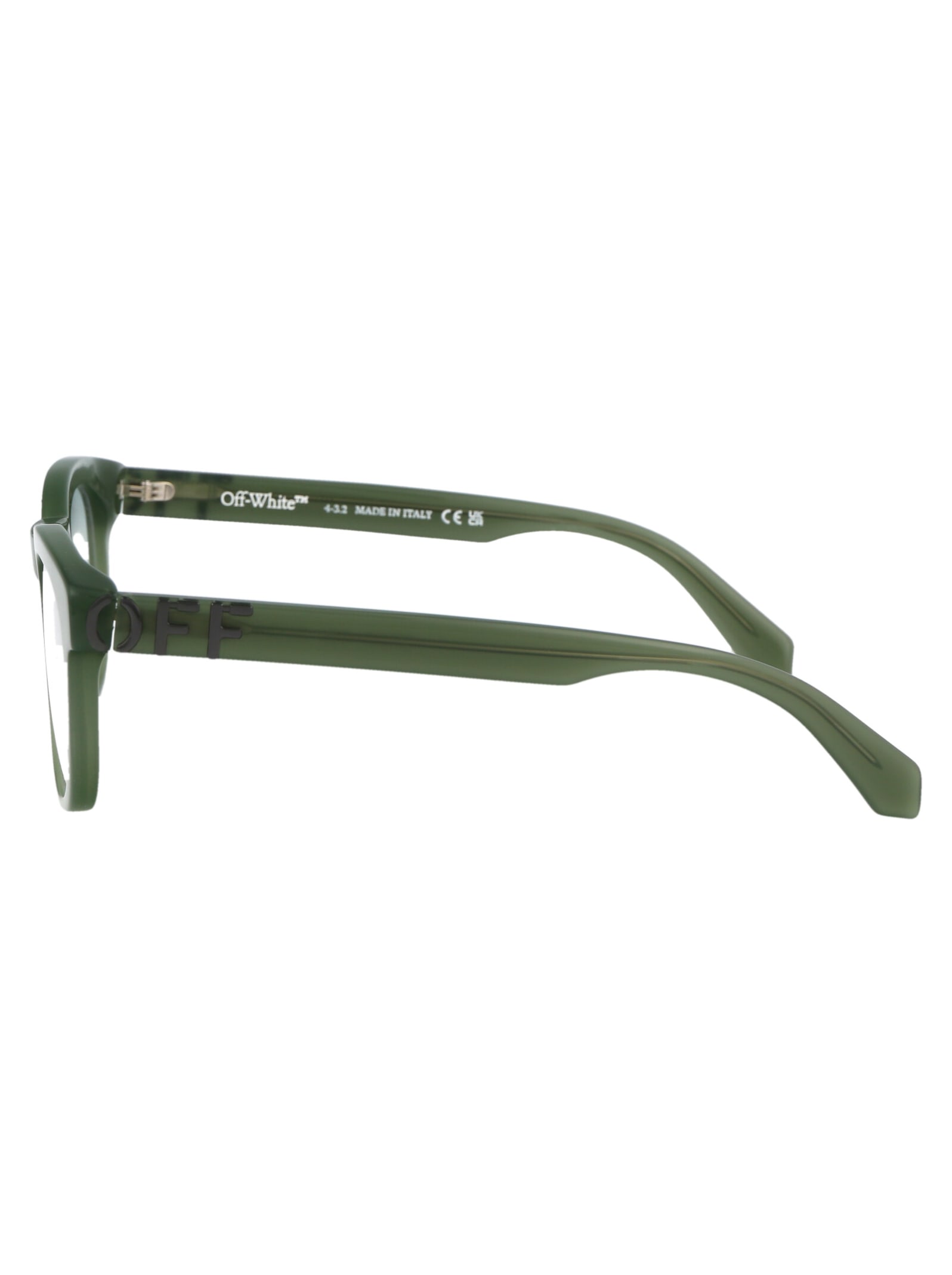 Shop Off-white Optical Style 71 Glasses In 5900 Olive Green