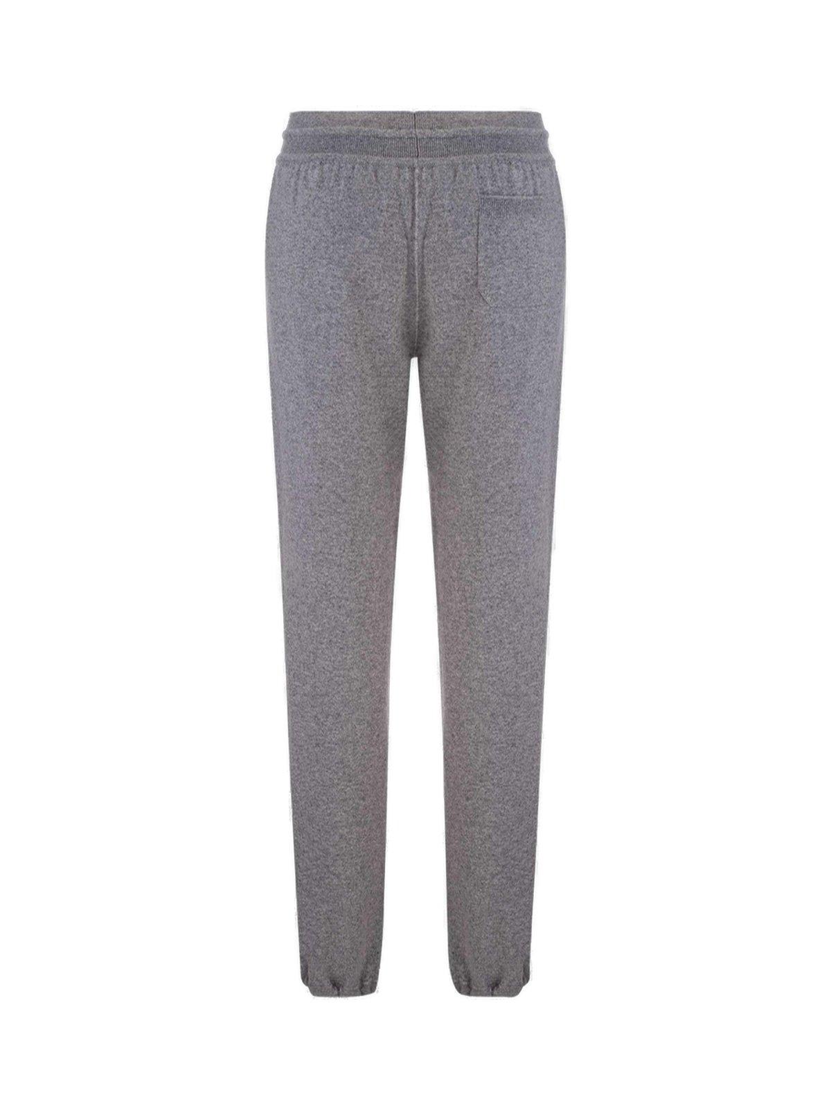 Shop Loro Piana Merano Drawstring Track Trousers In Flannel Melange