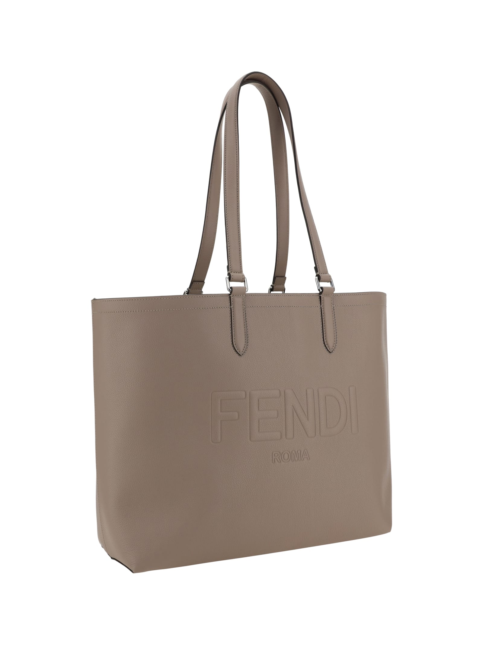 Fendi Shopper Bag In Nude & Neutrals