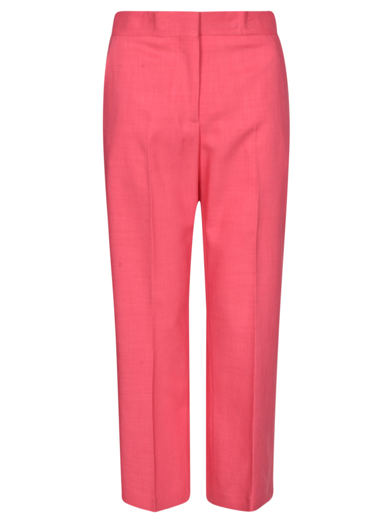 MSGM STRAIGHT CROPPED TROUSERS