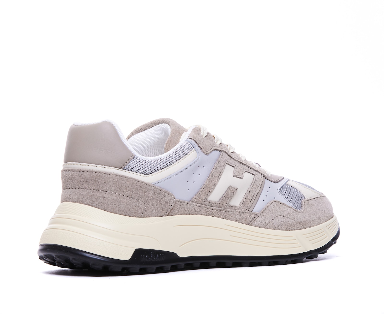 Hogan Men's Suede And Smooth Leather Hyperlight Sneakers In Beige