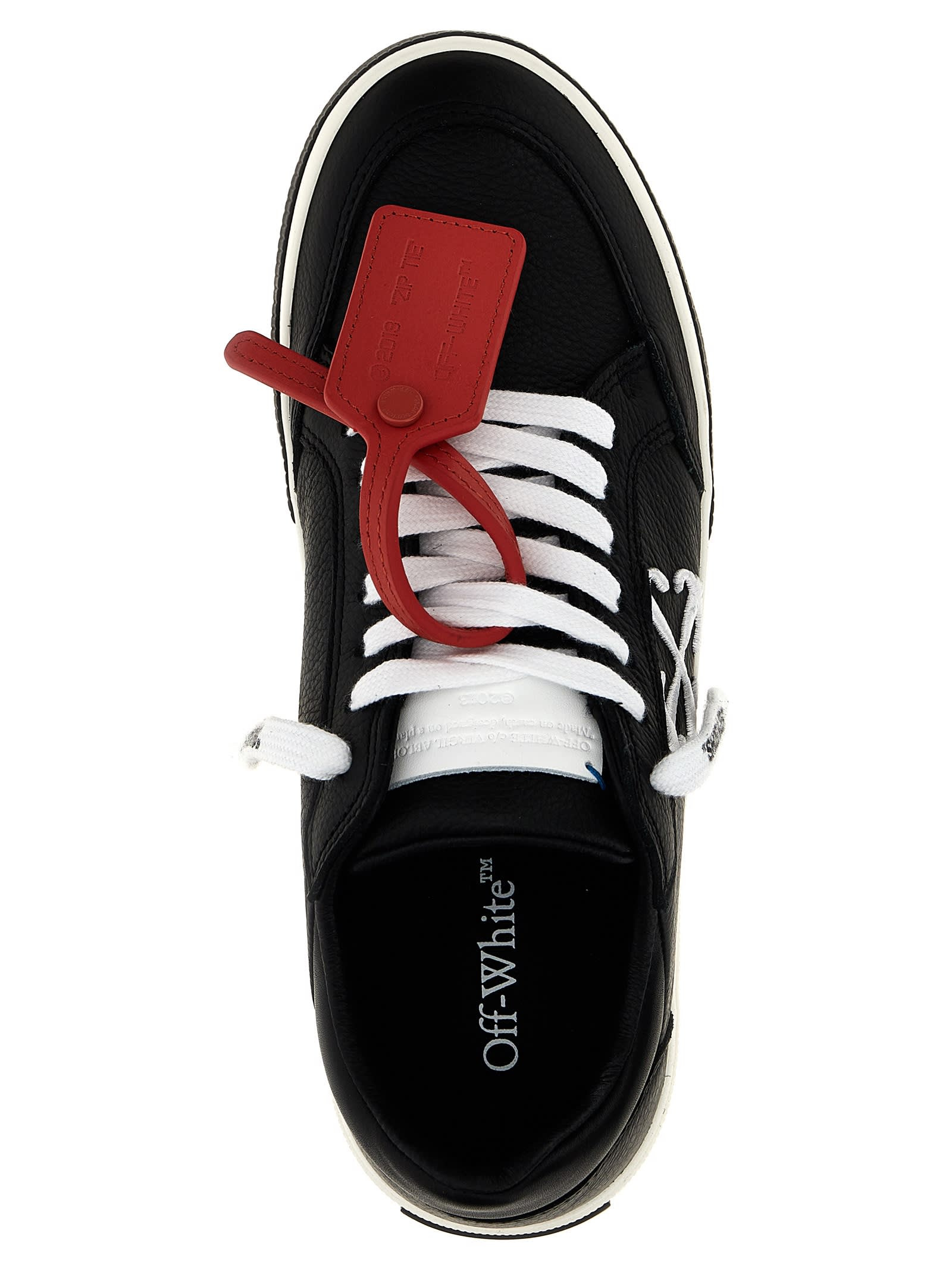 Shop Off-white New Low Vulcanized Sneakers In White/black