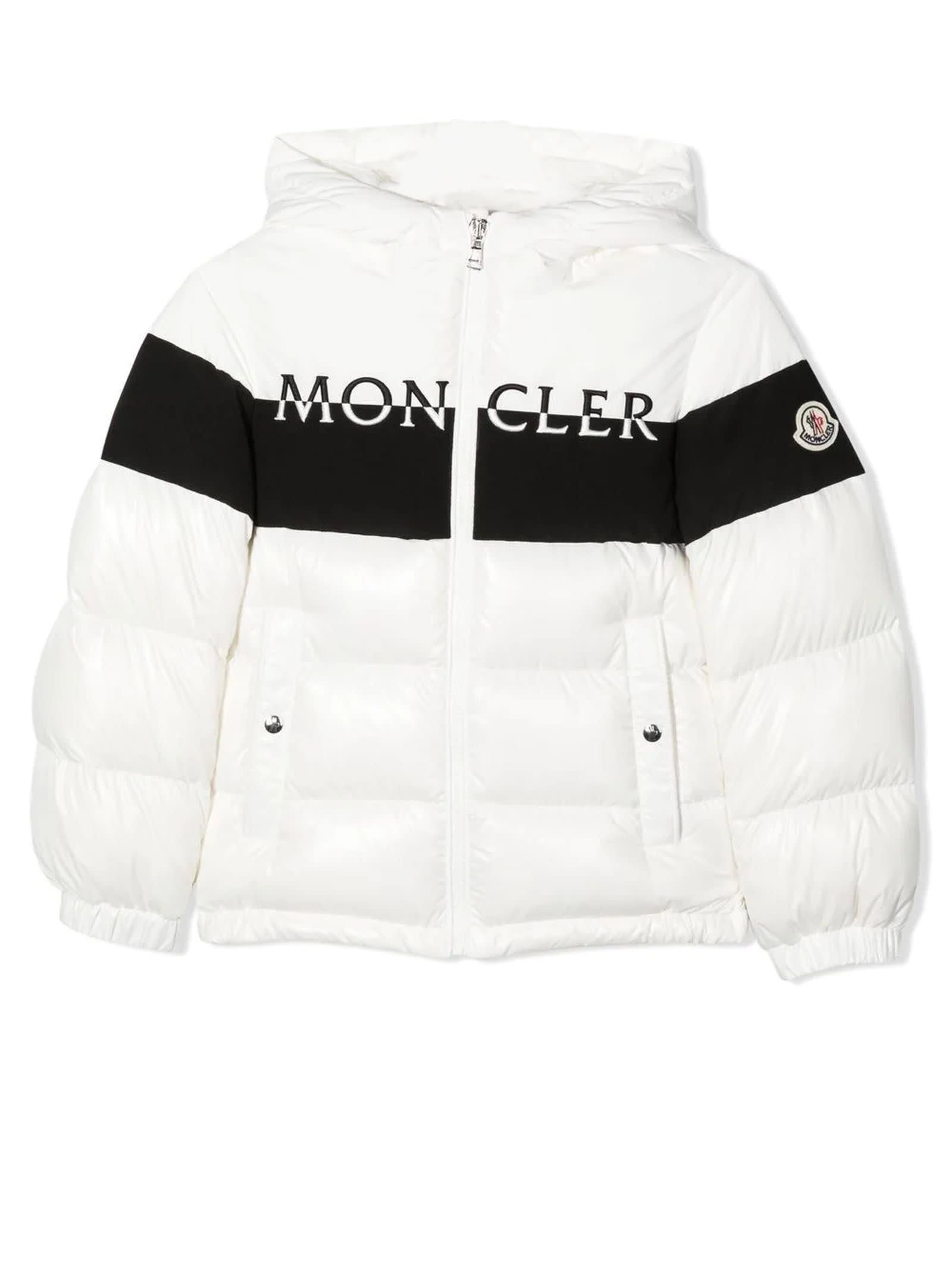 Moncler White Polyamide Jacket