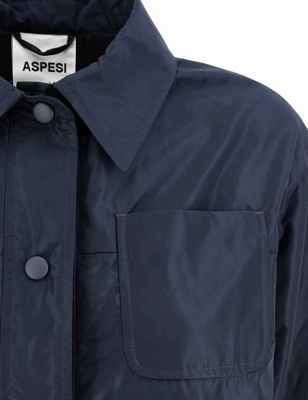 Shop Aspesi Jacket In Navy