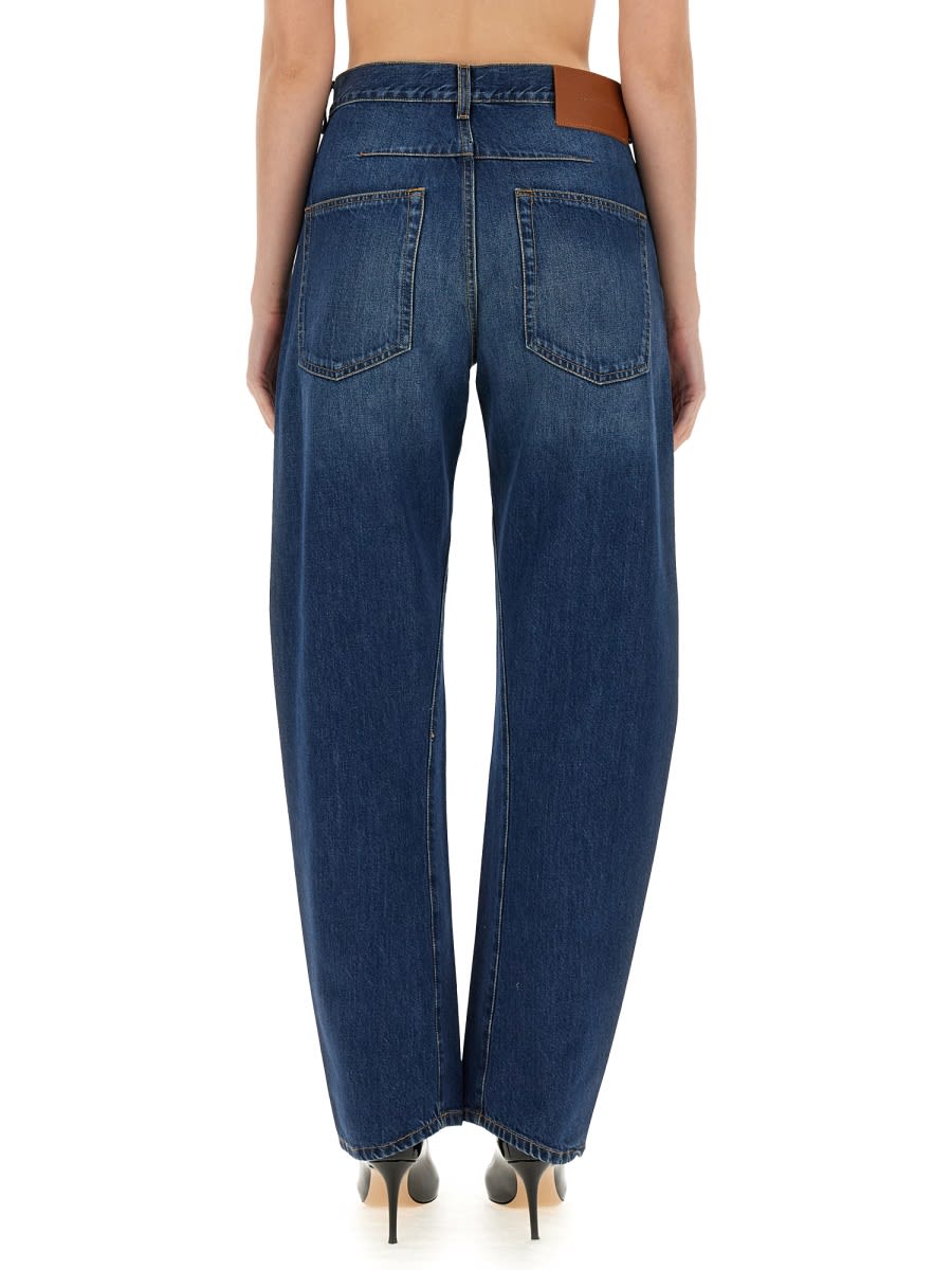 Shop Victoria Beckham Twisted Jeans In Denim
