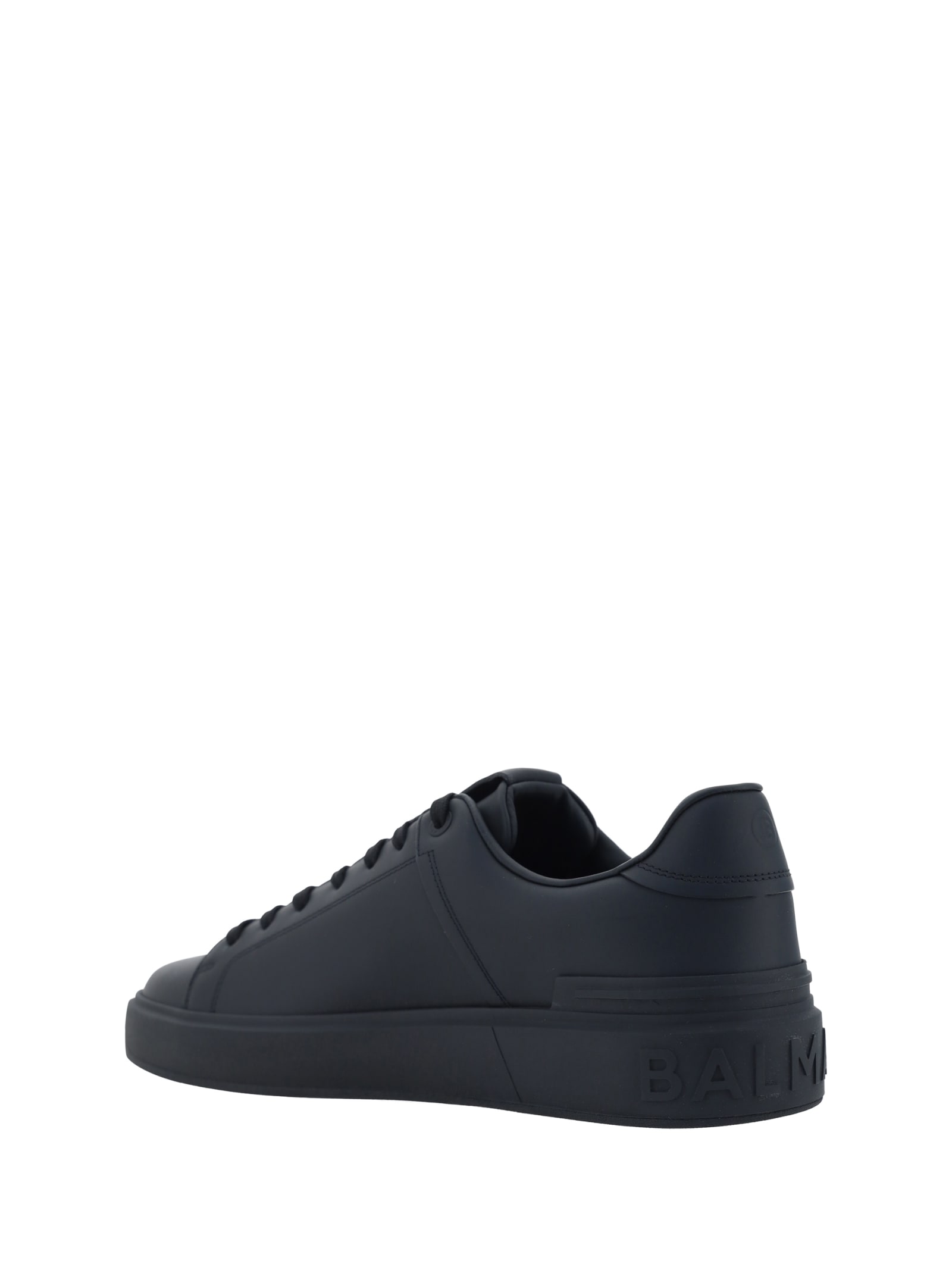 Balmain B Court Sneakers In 0pa Noir