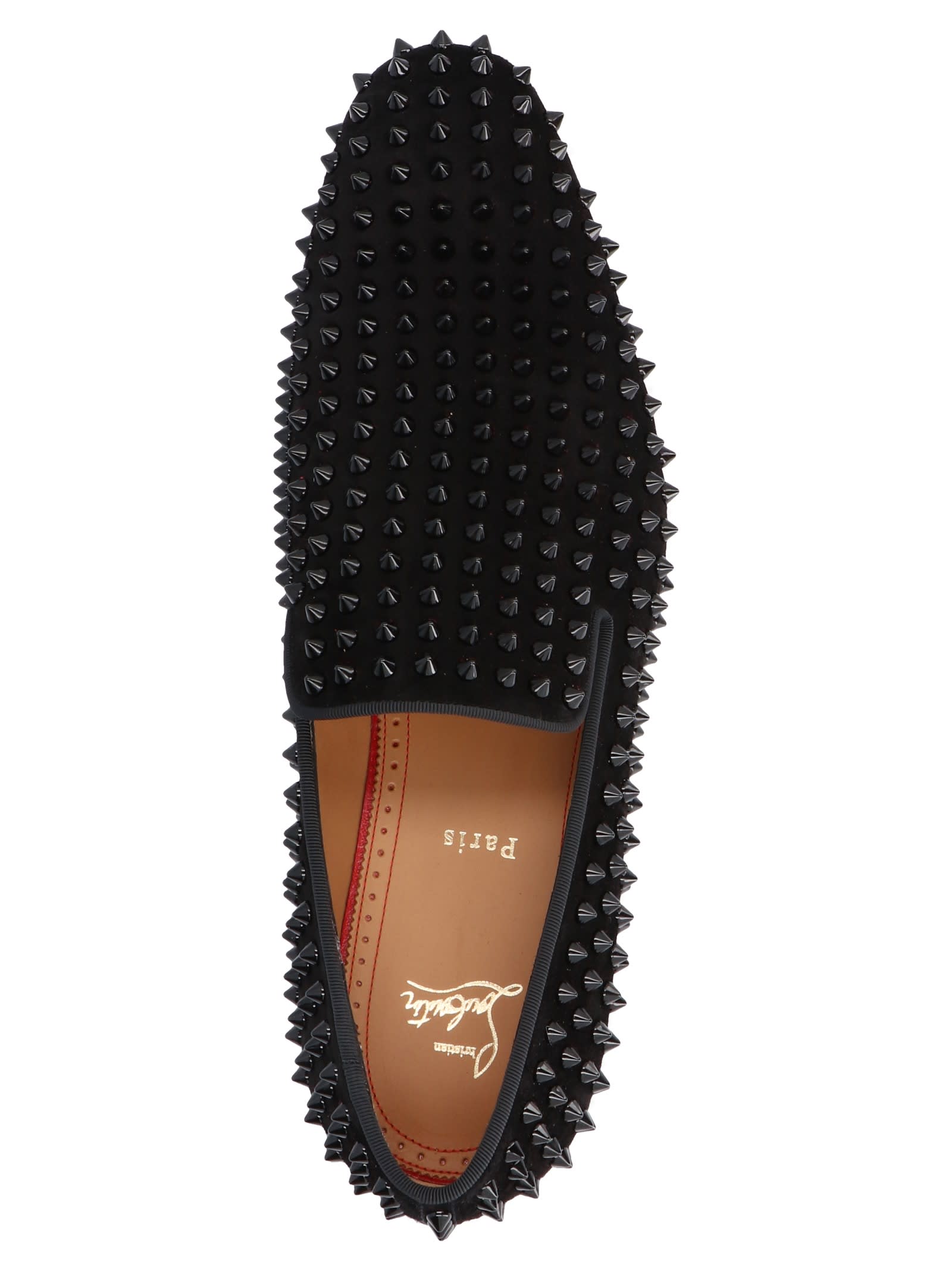 Shop Christian Louboutin Dandelion Loafers In Black