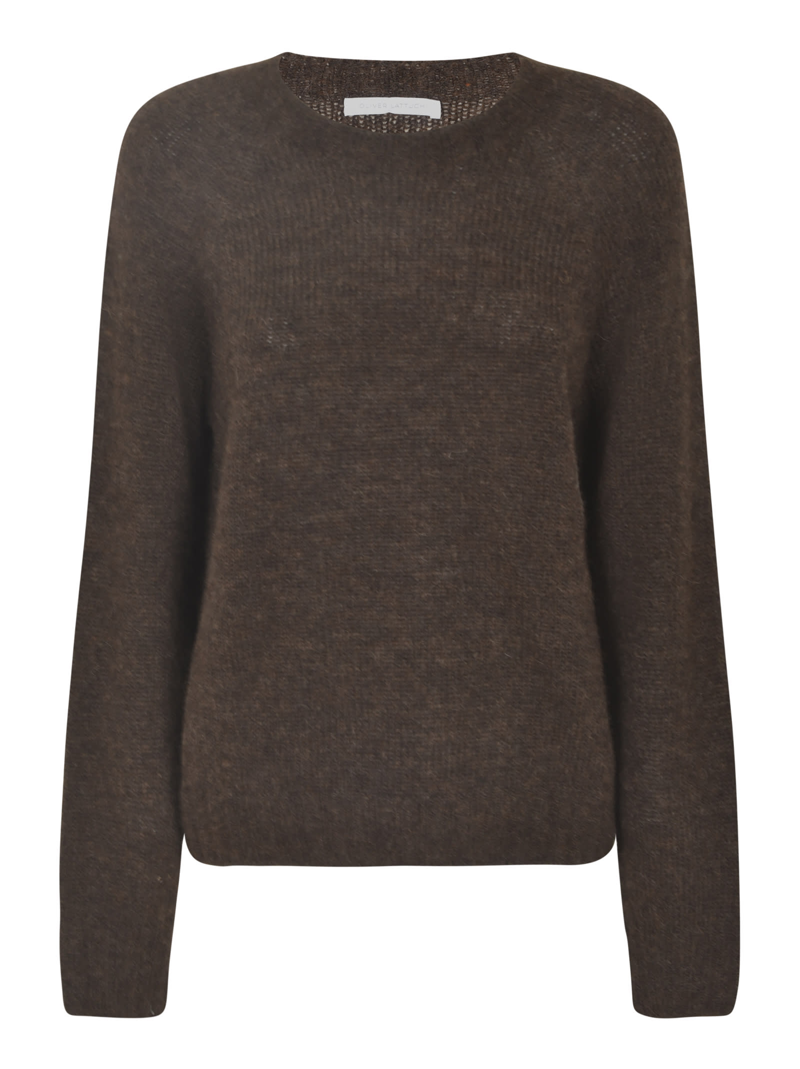 Shop Oliver Lattughi Classic Knit Sweater In Teak