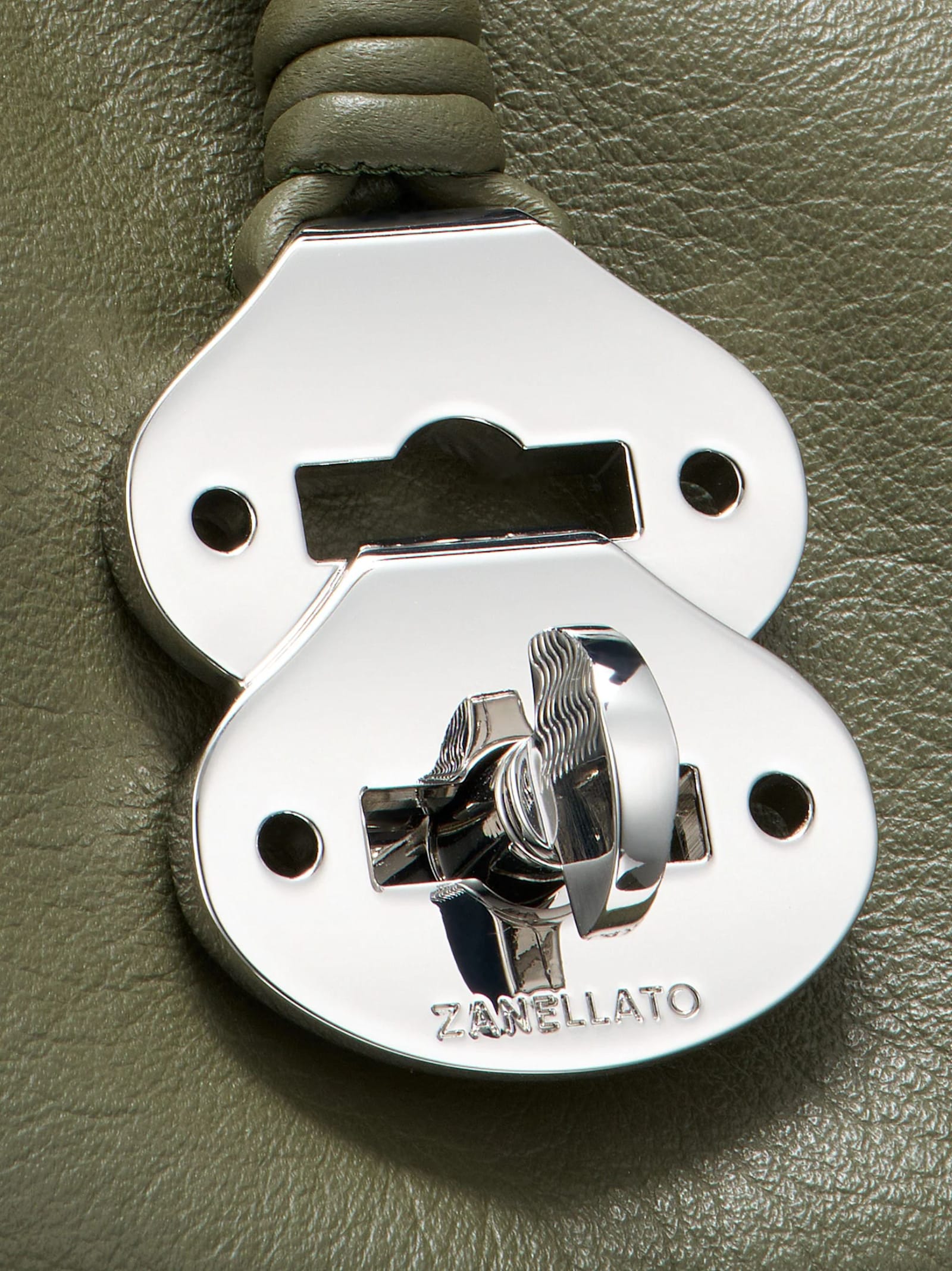 Zanellato Small Saeta Handmade Leather Handbag In Green