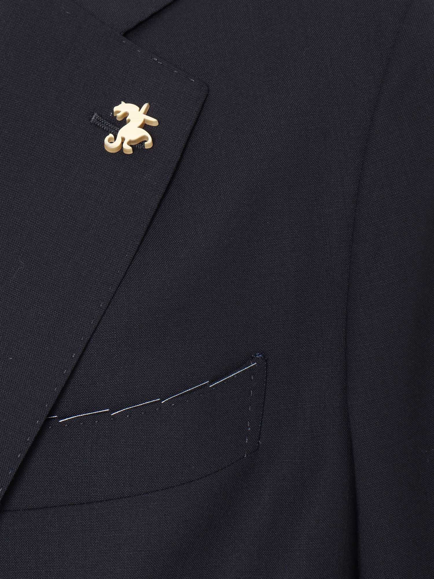 Tombolini Tailored Suit With Notch Lapel And Slim-fit Trousers In Blue