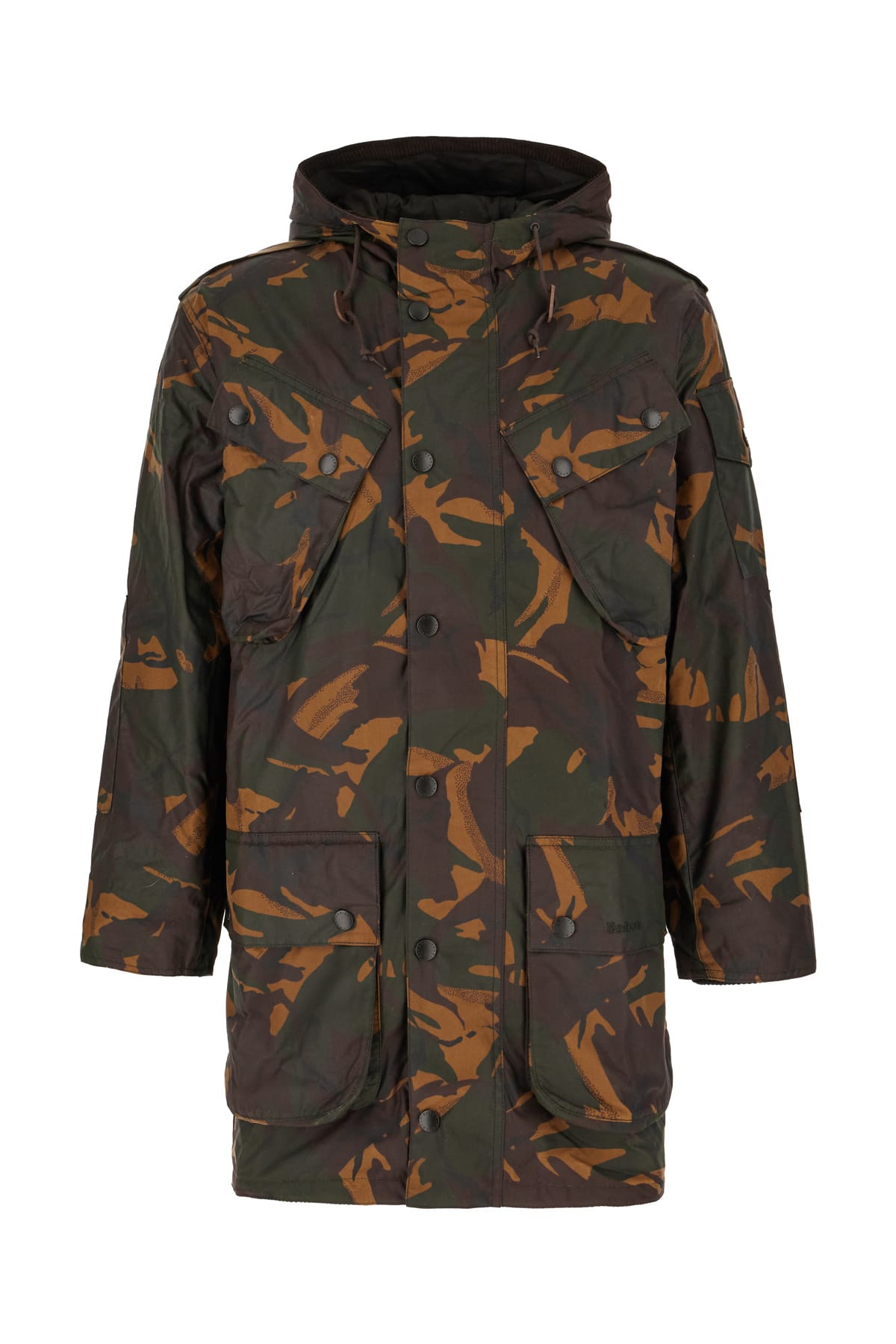 Barbour Printed Brown Cotton Camo Jacket