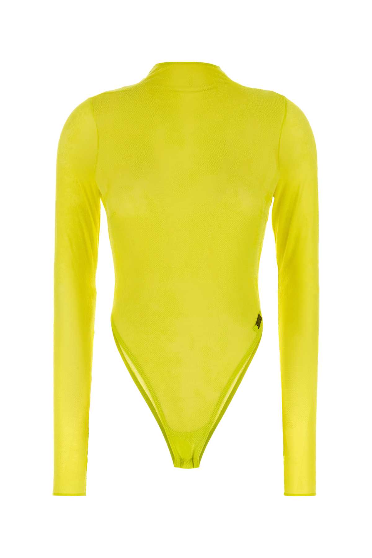 Fluo Yellow Stretch Nylon Diesel X Savage X Fenty Bodysuit