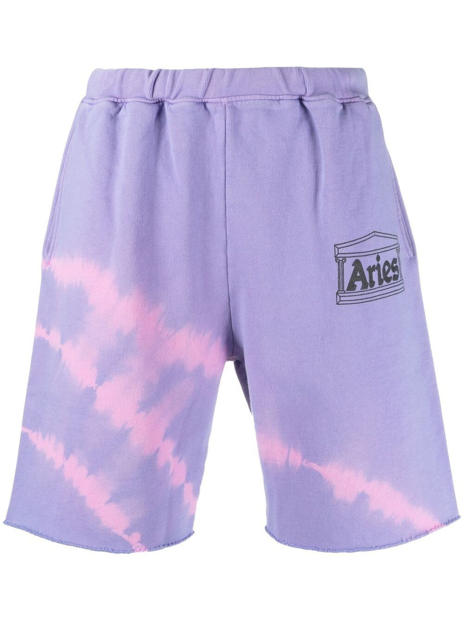 Aries Purple Cotton Shorts