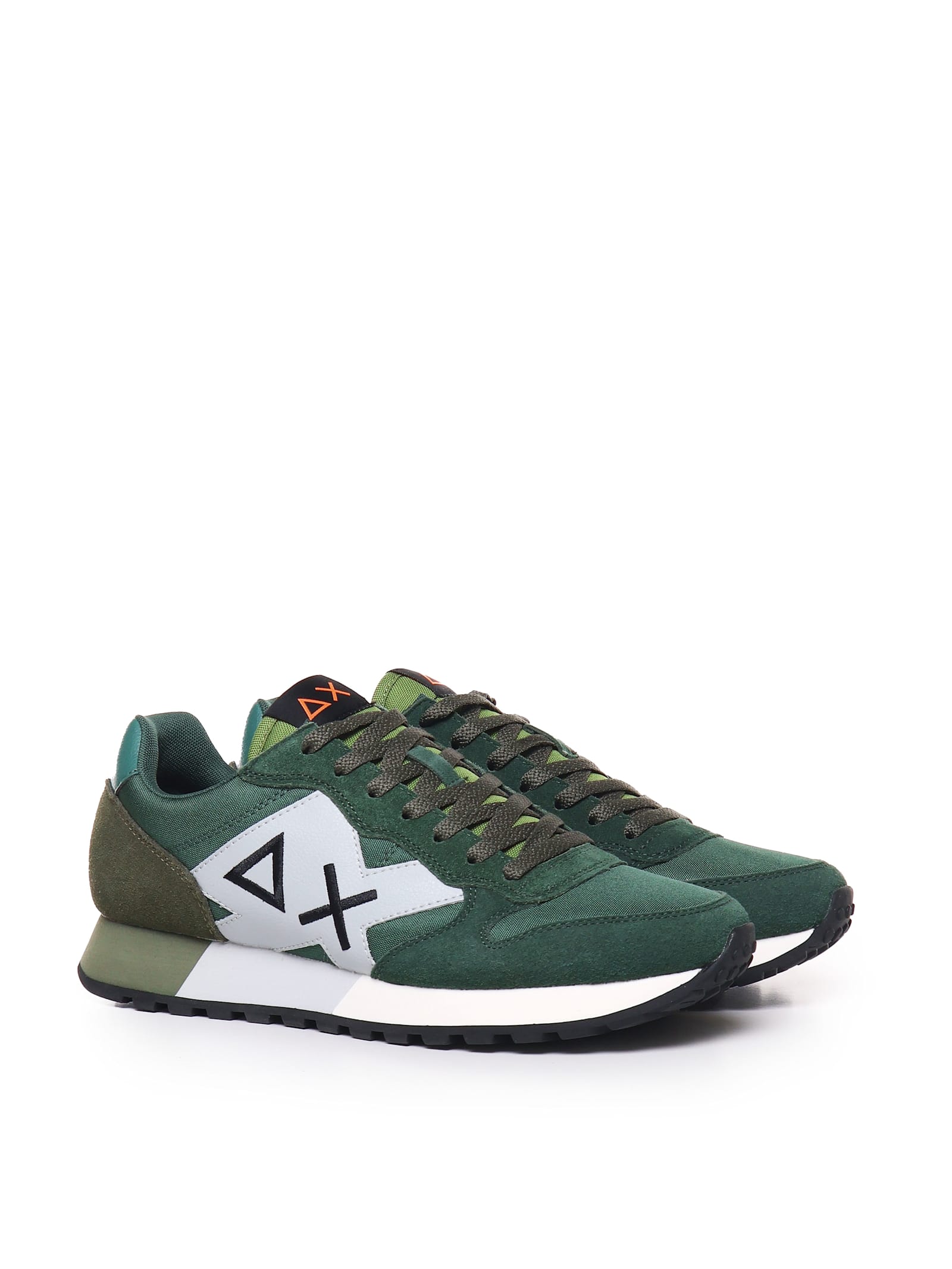 Shop Sun 68 Sneakers Jaki Solid In Verde Scuro