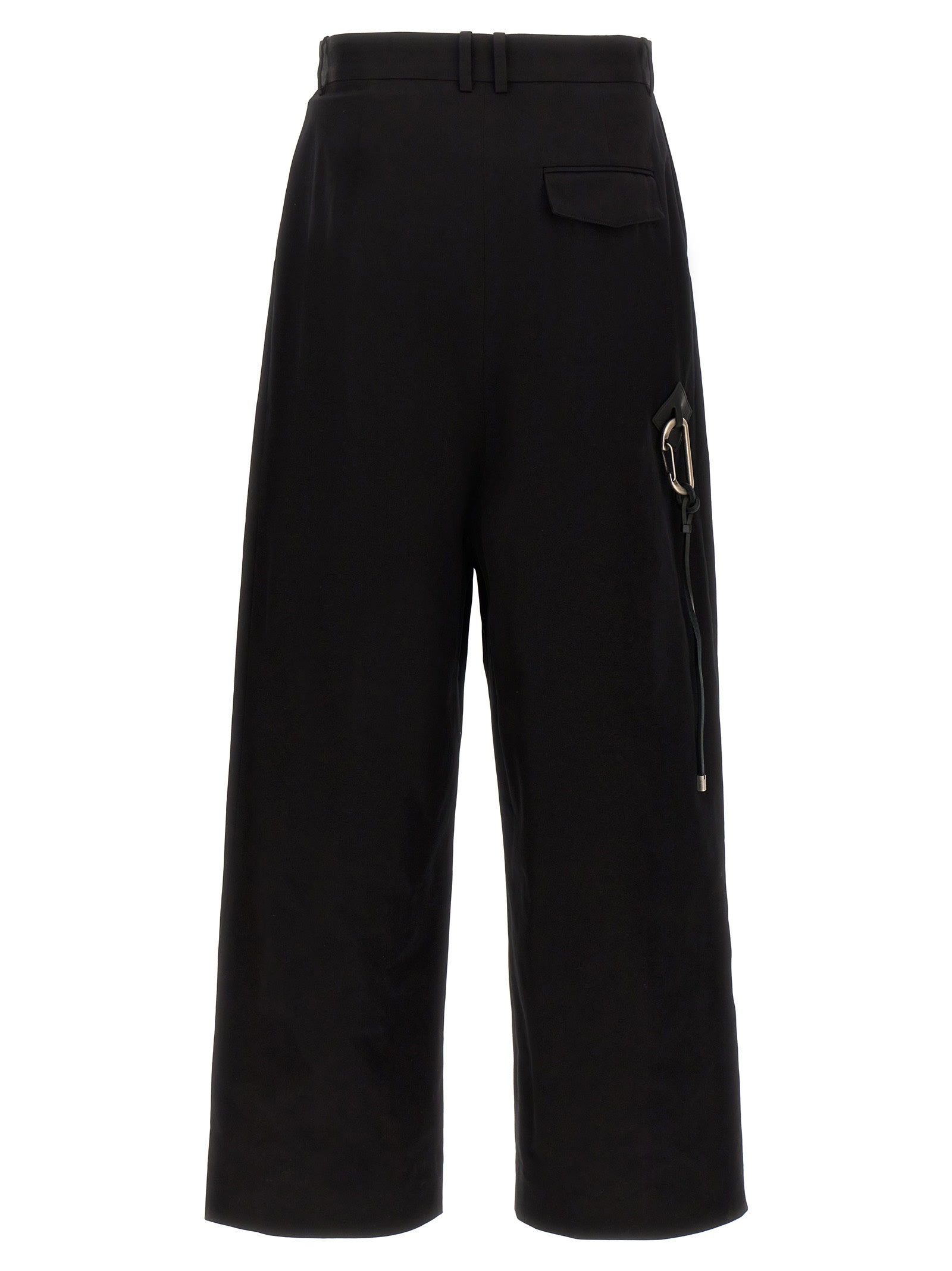 Shop Loewe Low Crotch Pants In Black