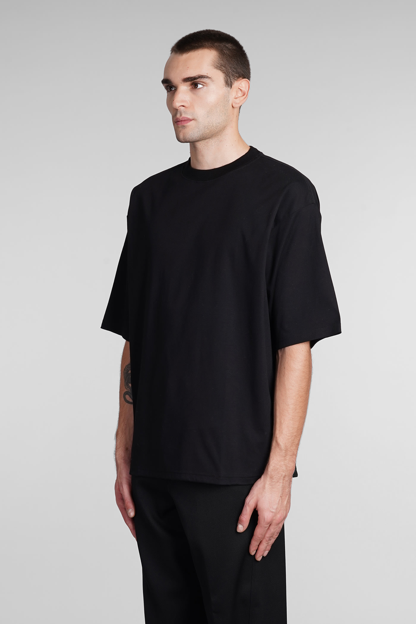 Shop Lanvin T-shirt In Black Cotton