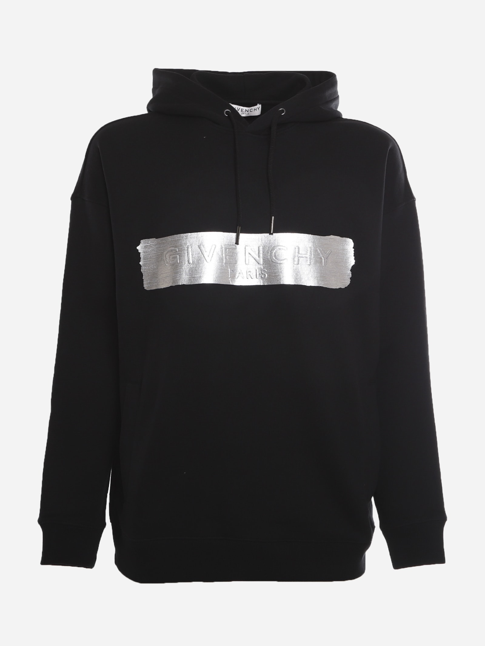Givenchy Cotton Sweatshirt With Embossed Logo And Metallic Effect Detail
