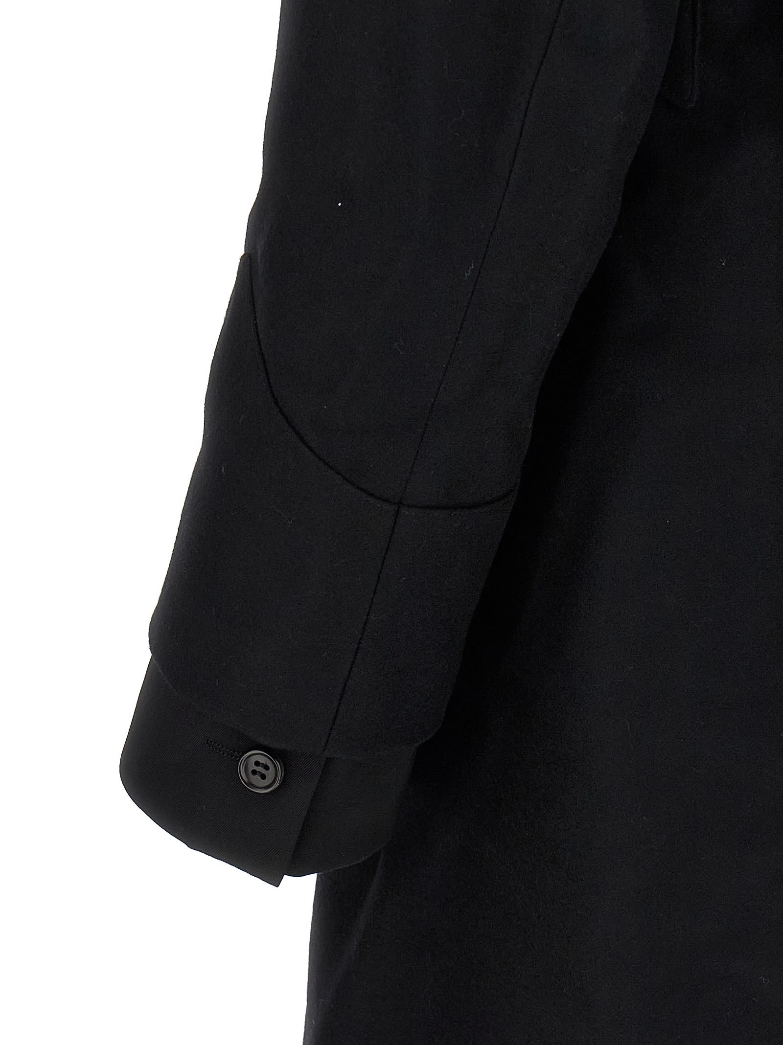 Comme Des Garçons Homme Deux Double Layer Blazer Coat In Black