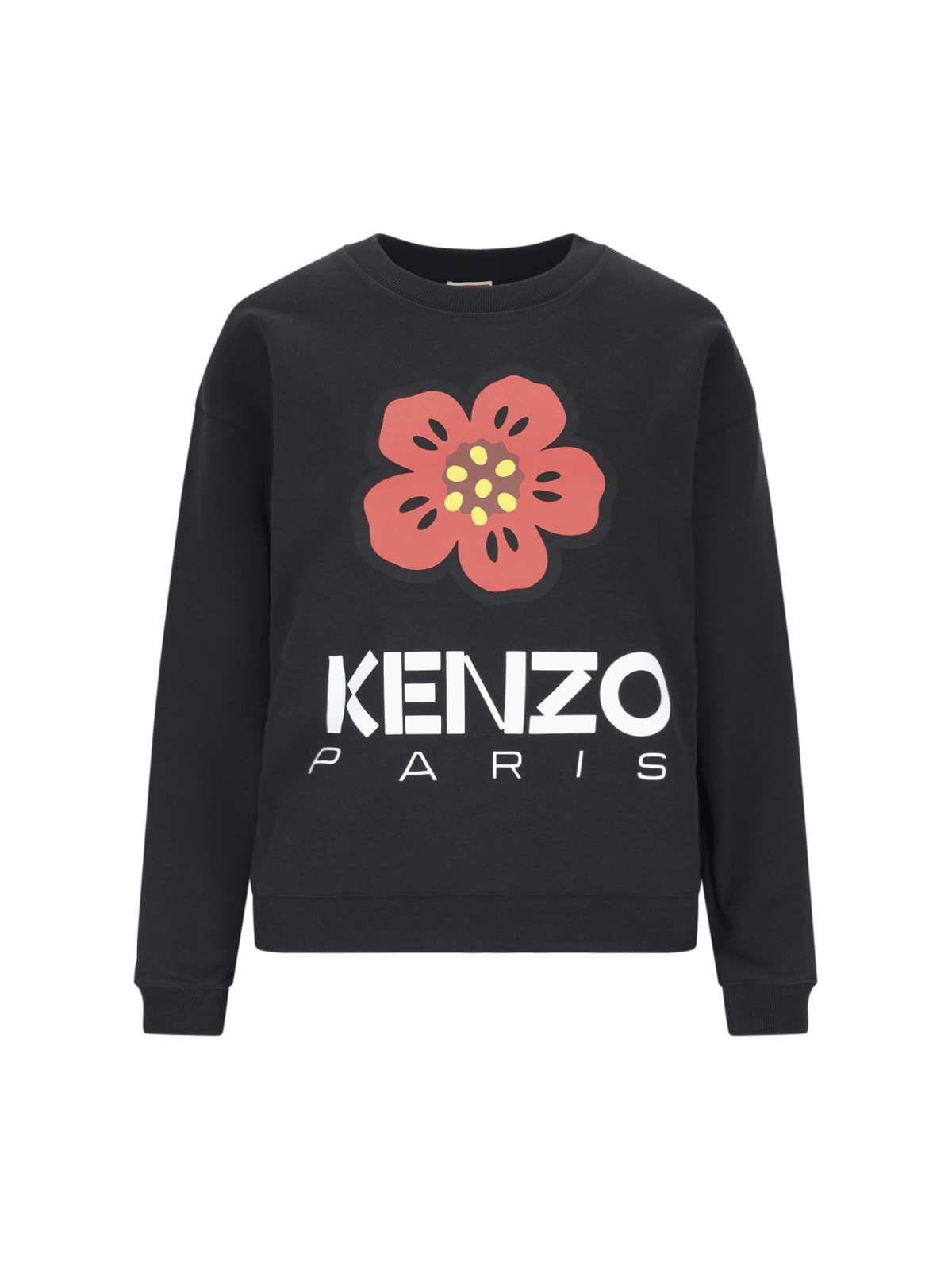 Shop Kenzo Boke Flower Crew Neck Sweatshirt In Black