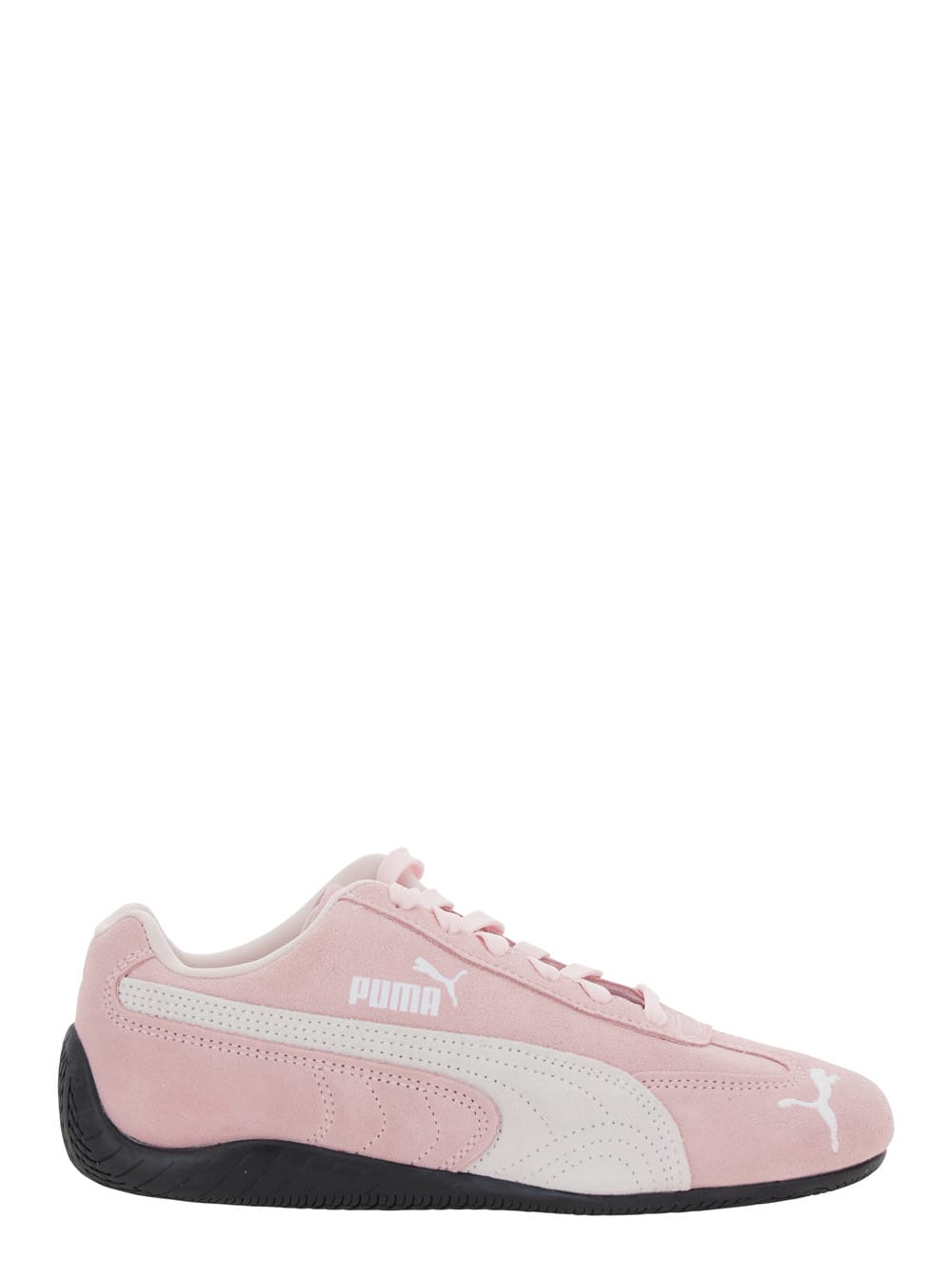 speedcat Pink Sneakers With Logo Print On The Side And Logo Lettering On The Side In Suede Unisex