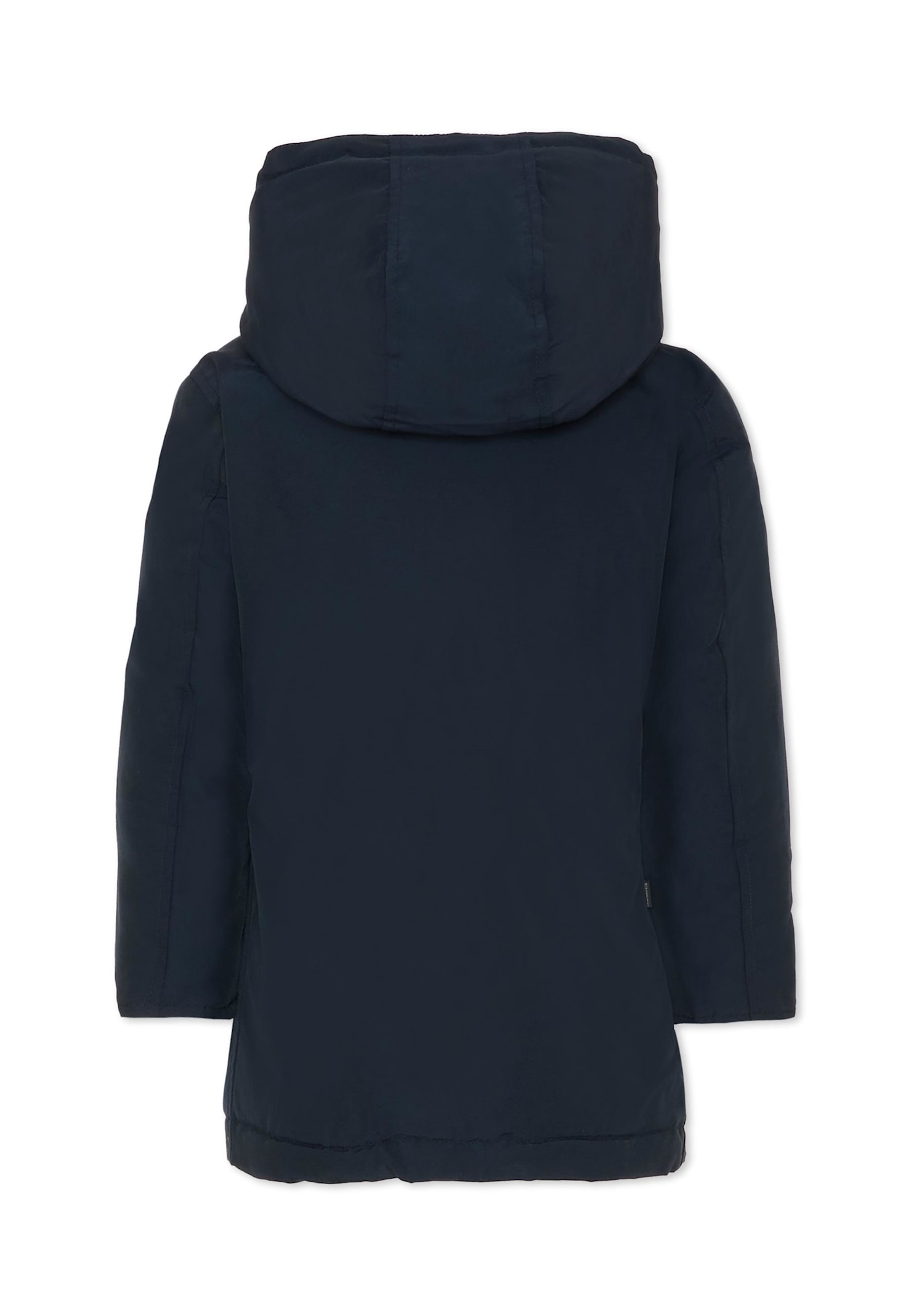 Woolrich Arctic Hooded Padded Coat In Blue