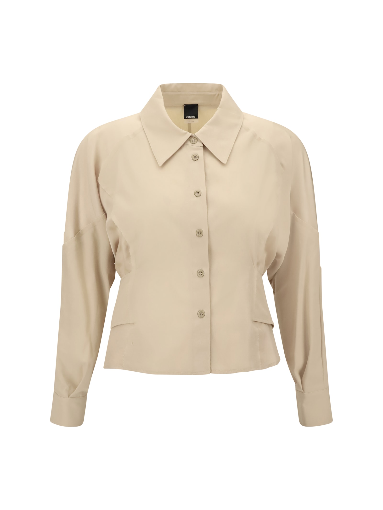 Belted Habotai Shirt