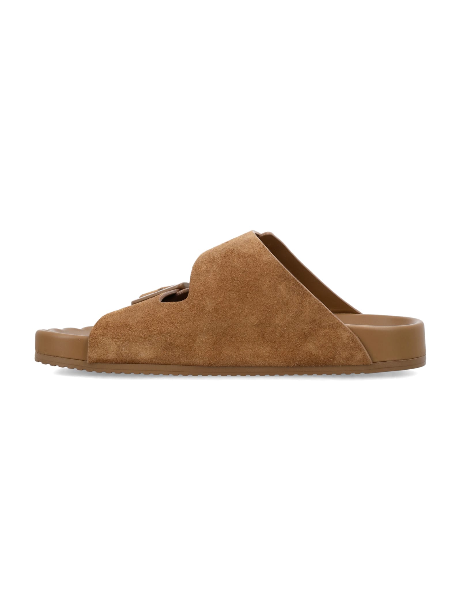 Balenciaga Sunday Birko Sandal In Beige Brown