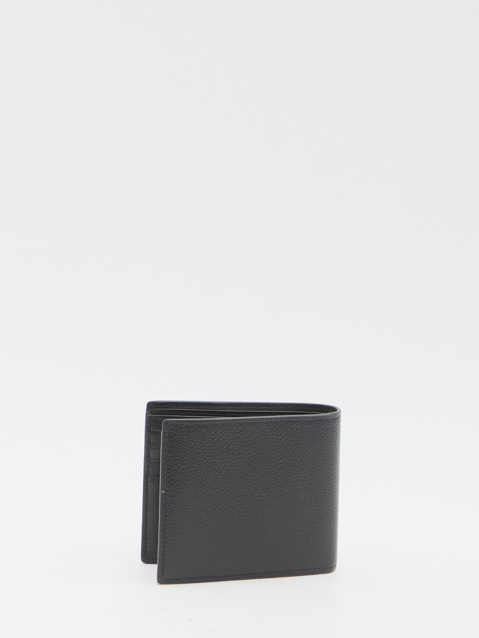 Shop Balenciaga Cash Square Wallet In Black