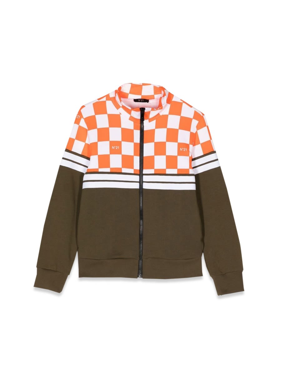 N°21 Zipper Sweatshirt In Multicolour