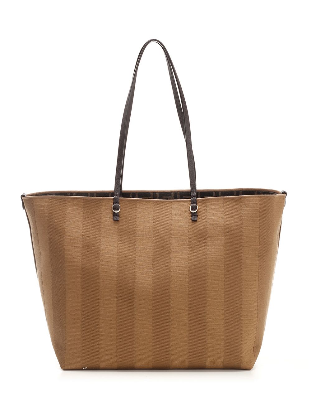 Shop Fendi Roll Large Tote Bag In Beige