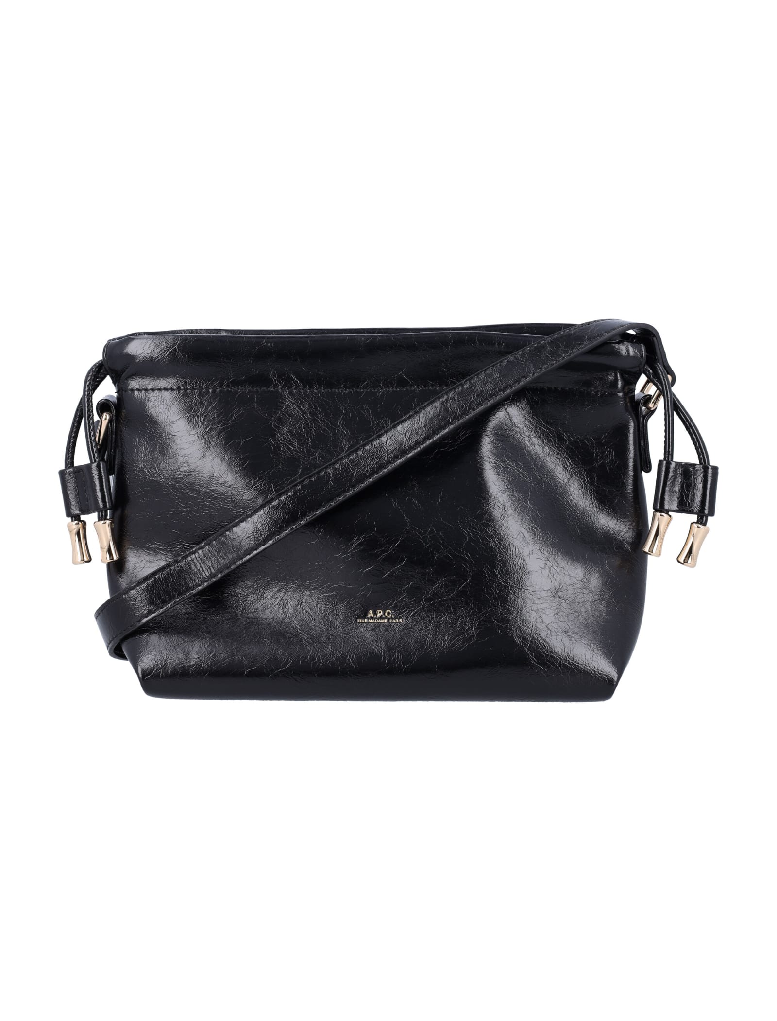 Shop Apc Ninon Mini Shoulder Bag In Black